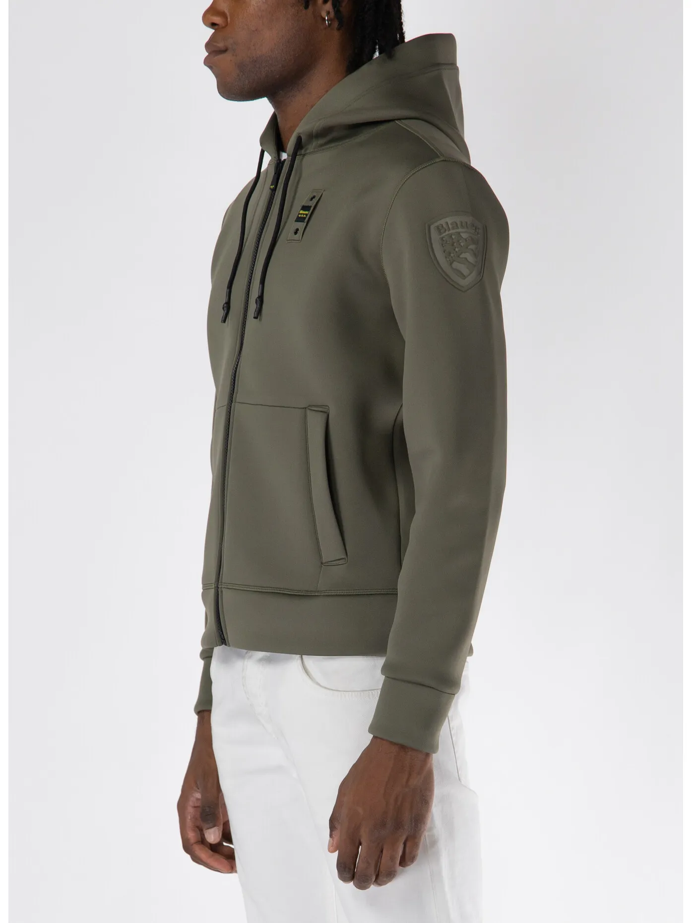     -BLAUER.    -FELPA FULL ZIP COLBY-