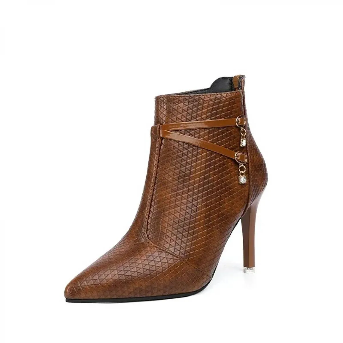 2024 Stivali da donna nuovi di grandi dimensioni Stivali moda con tacco alto Moda Plus Stivali caldi in cotone Nude Scarpe da ba