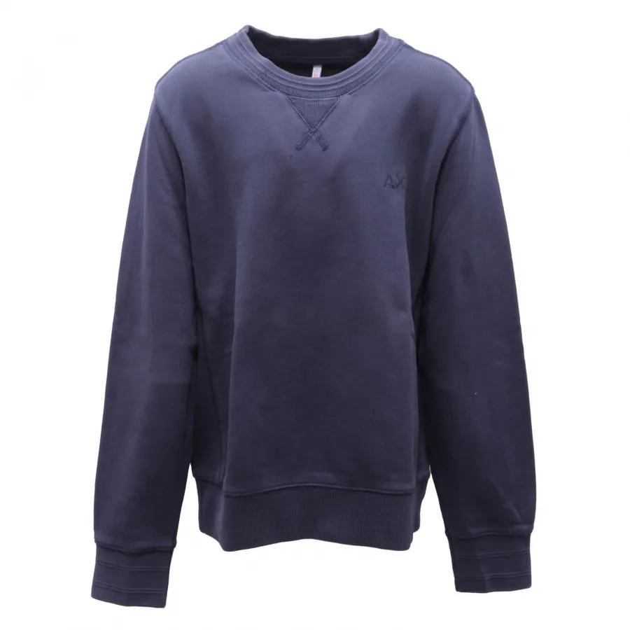 7584AO felpa bimbo SUN 68 boy kid sweatshirt blue