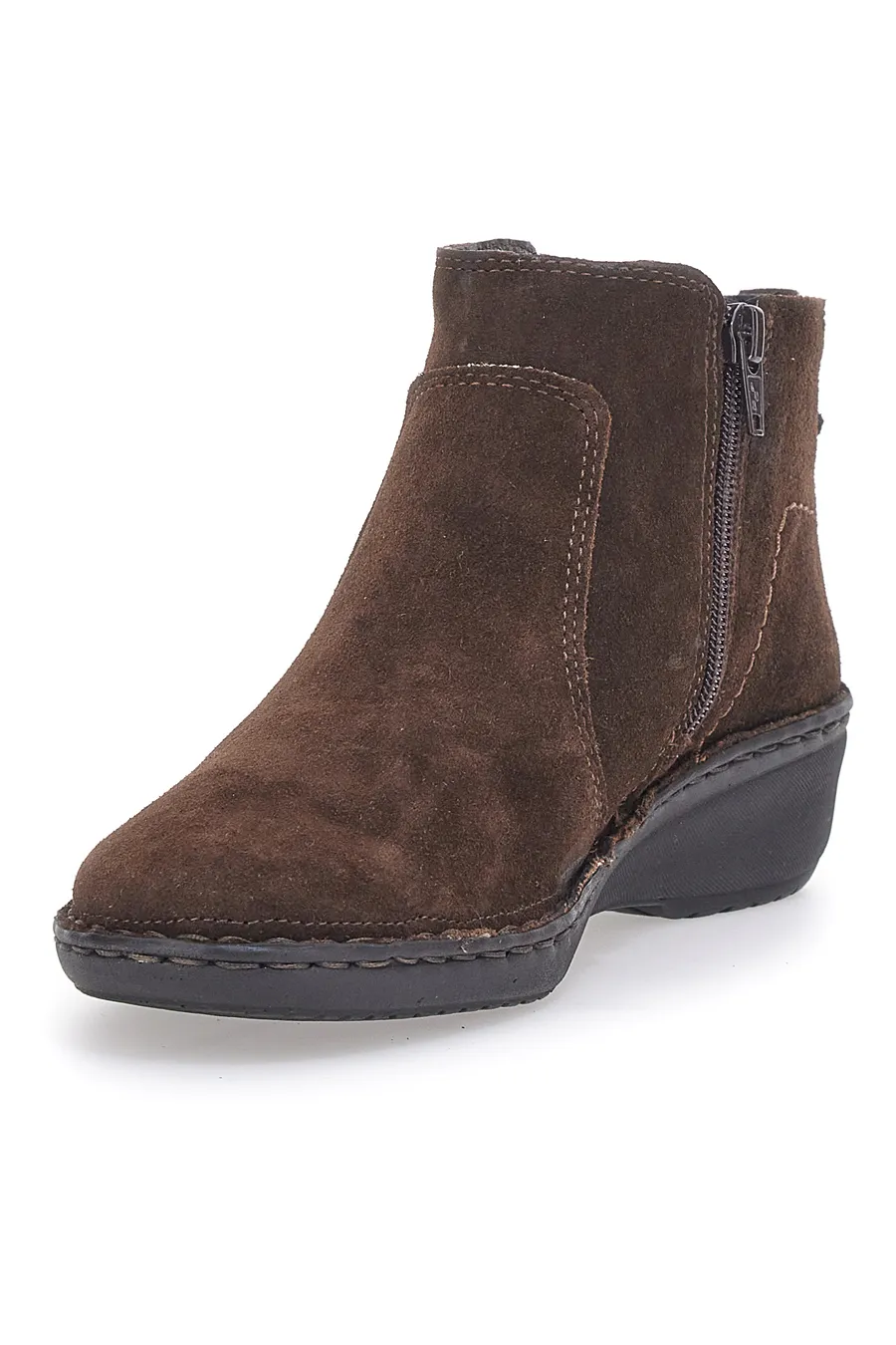 Ankle Boots in Vera Pelle Scamosciata Pittarello 291002 Ebony