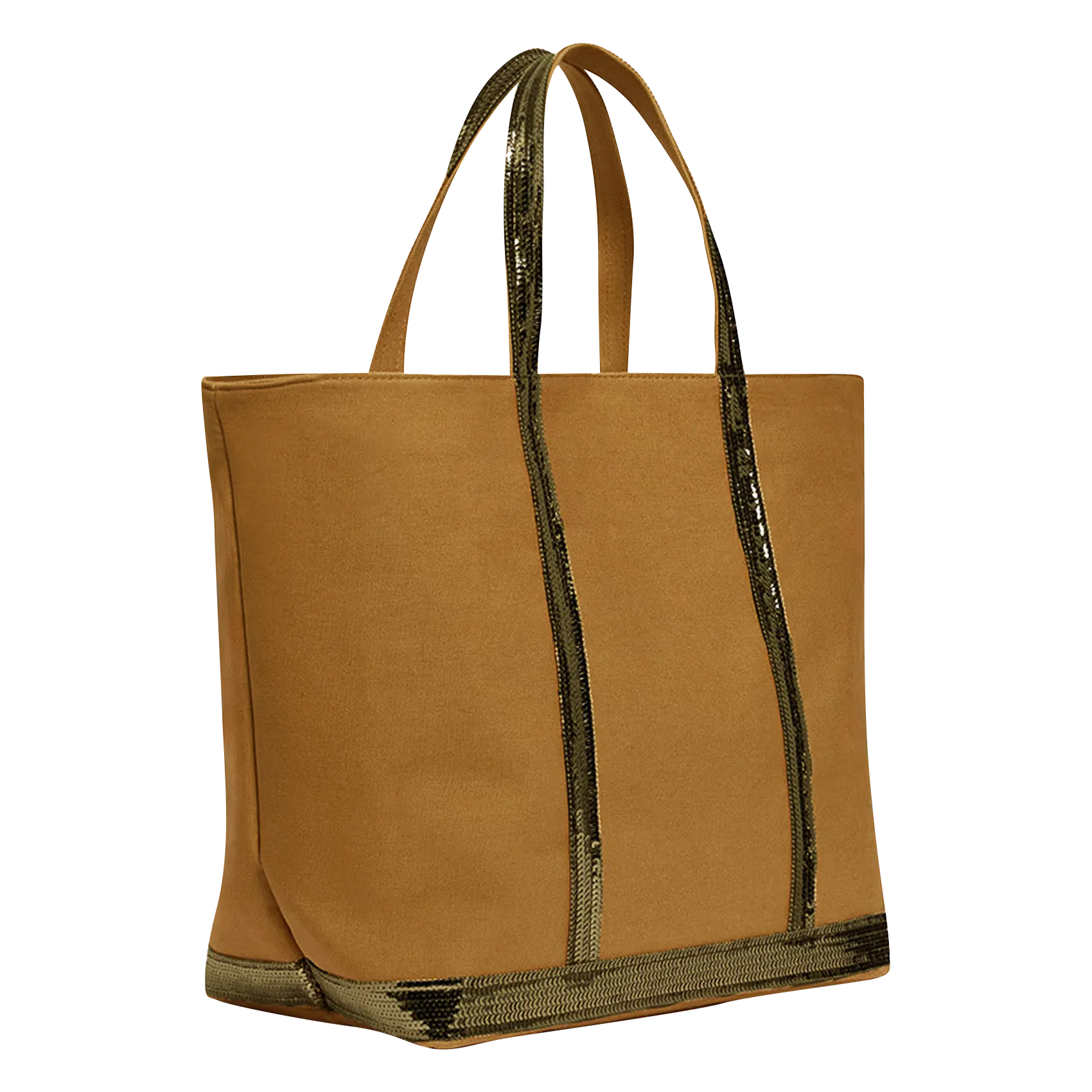  ATHE-VANESSA BRUNO   Borsa in tela e paillettes XL | Marrone
