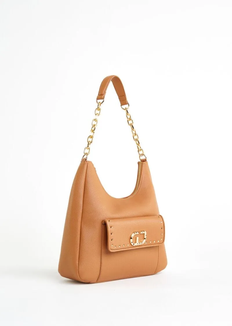 Borsa a spalla con borchie