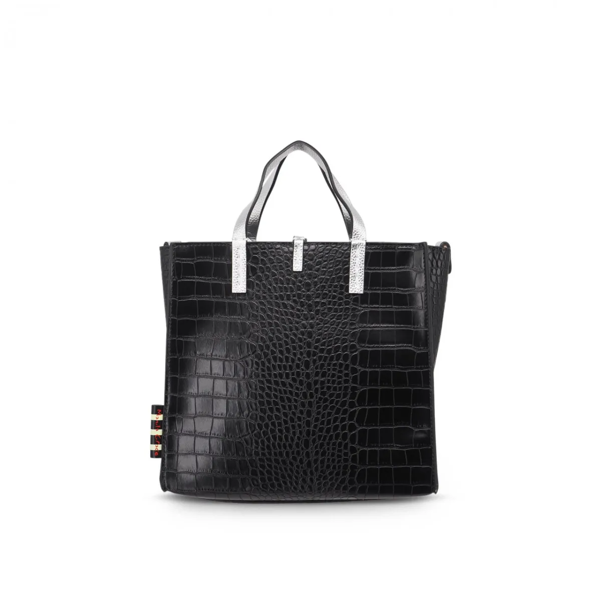 Borsa Felicia Small Nero Argento