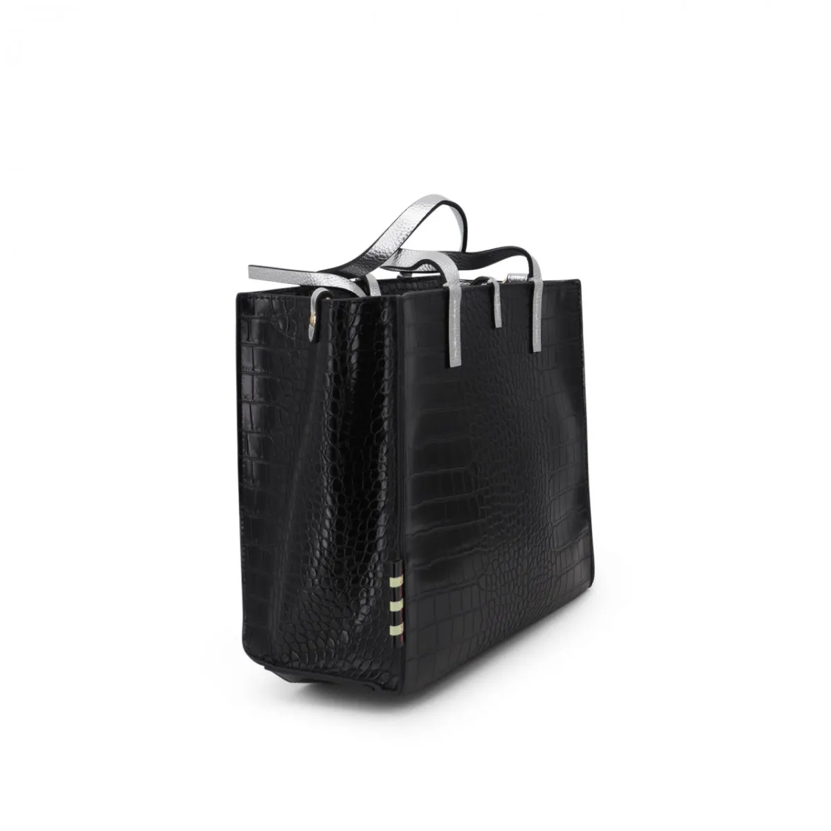 Borsa Felicia Small Nero Argento