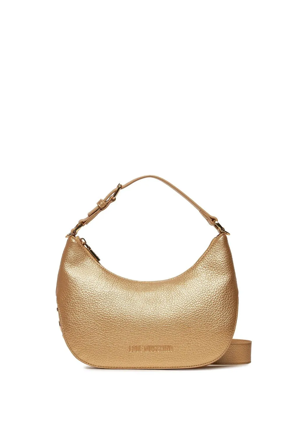 BORSA ORO LOVE MOSCHINO CON LETTERE IN METALLO 4018
