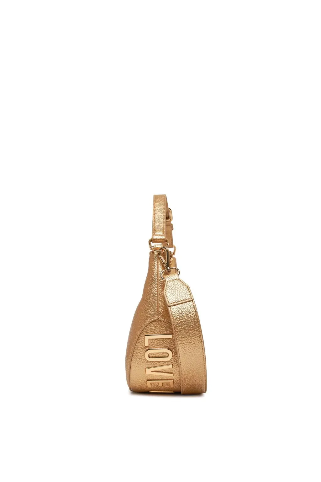 BORSA ORO LOVE MOSCHINO CON LETTERE IN METALLO 4018