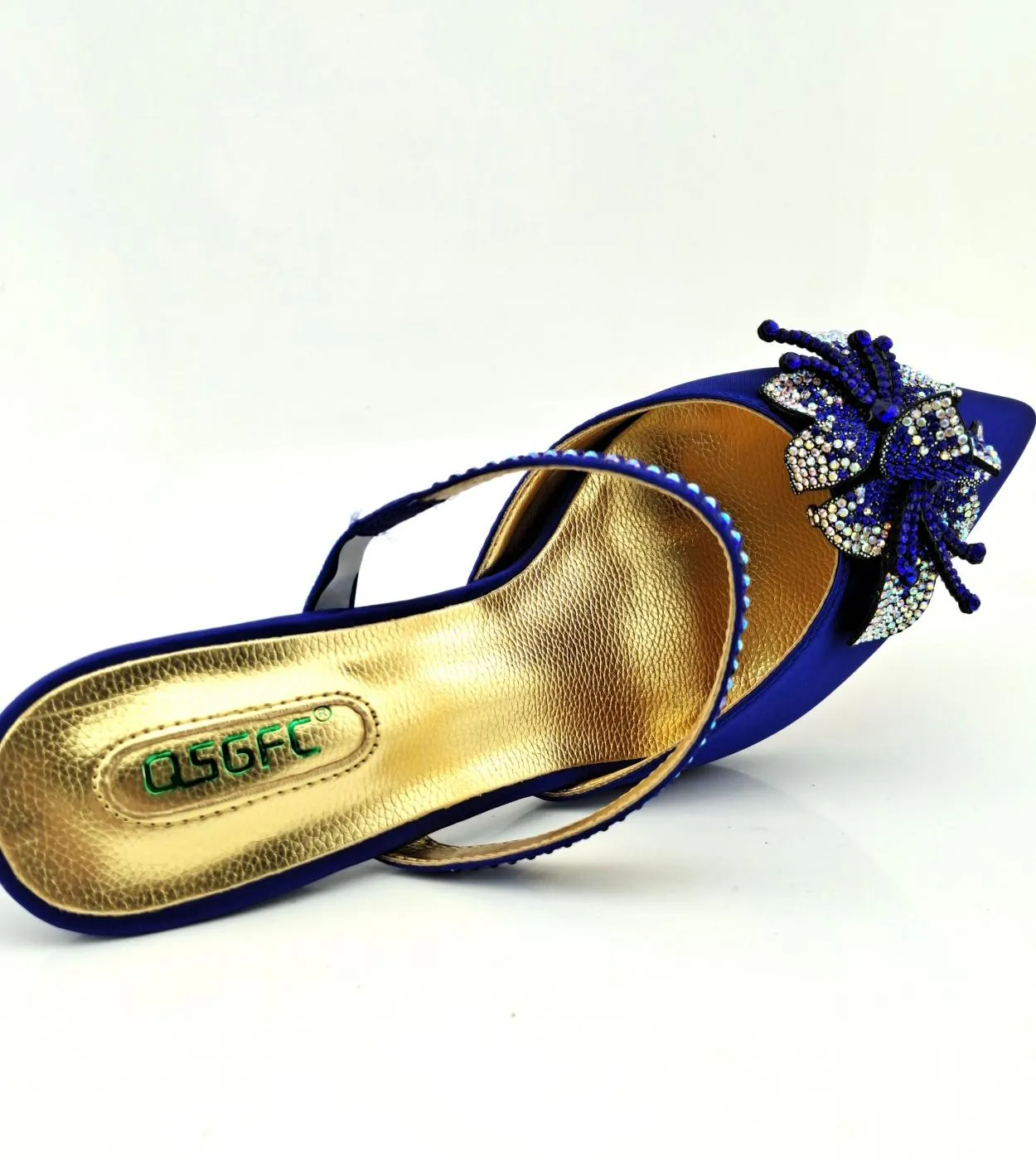 Borsa per scarpe blu reale Borsa per scarpe italiana blu reale Borsa per scarpe Lady Italian Set Pumps