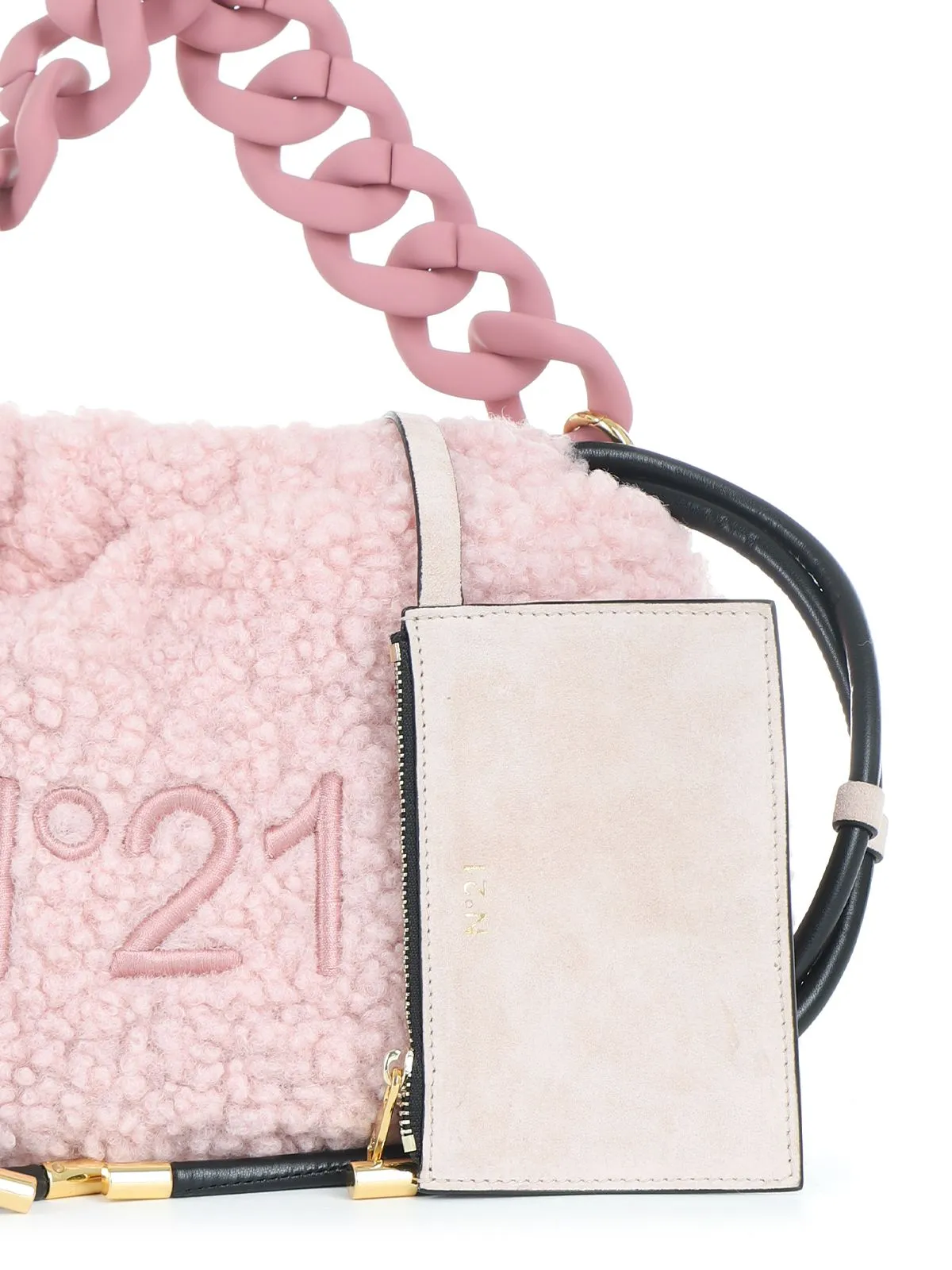 BORSA "EVA MINI" ROSA IN SHEARLING