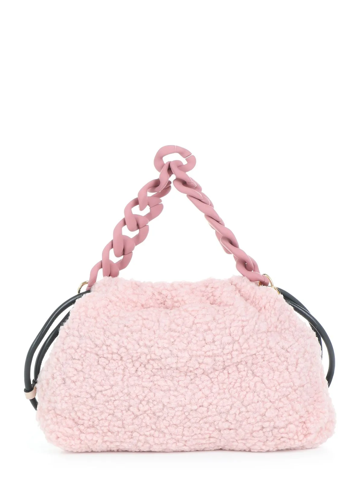 BORSA "EVA MINI" ROSA IN SHEARLING