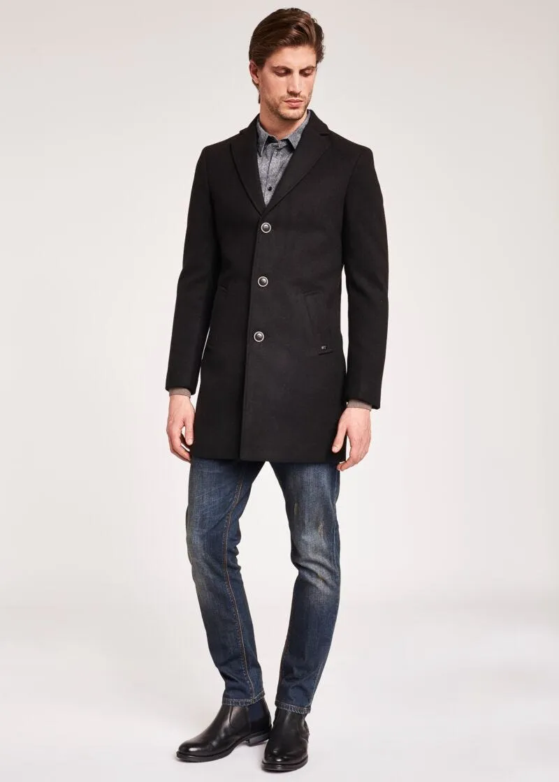 Cappotto in panno di viscosa