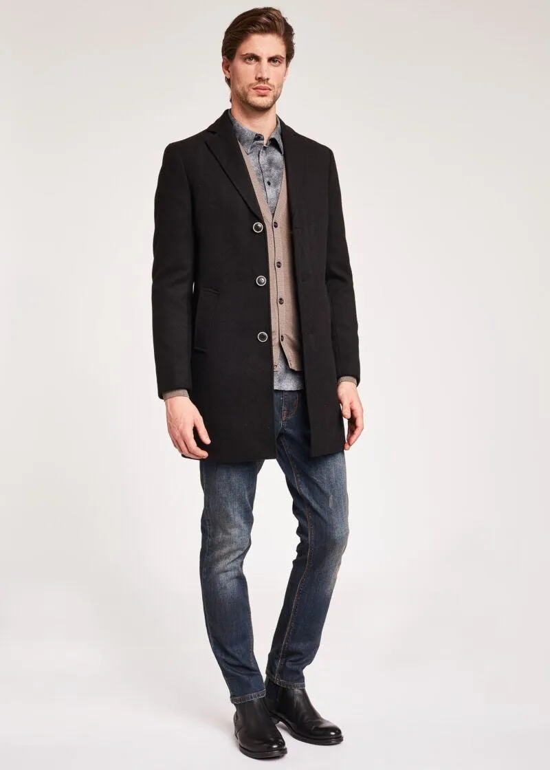 Cappotto in panno di viscosa