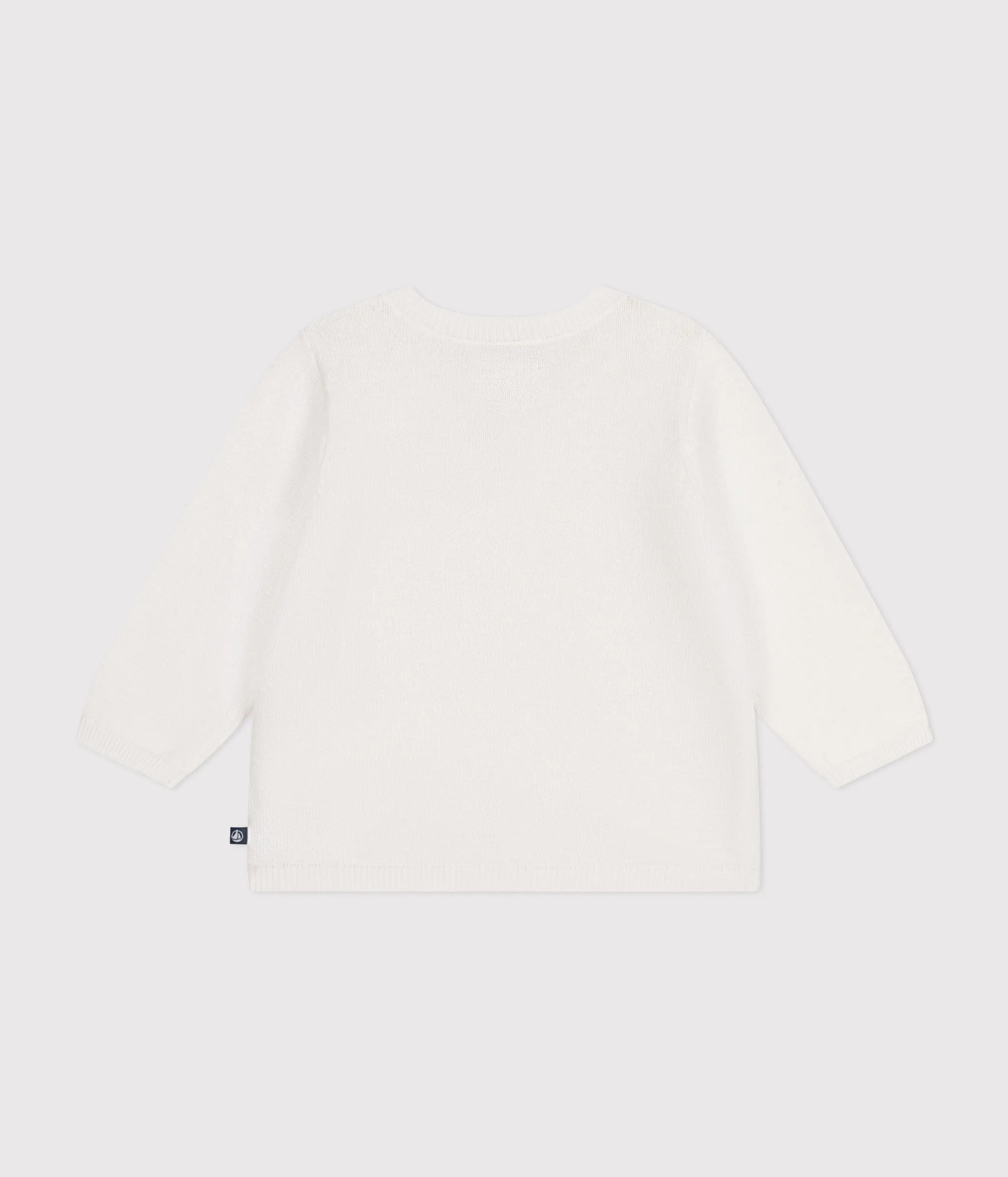 CARDIGAN BIANCO BEB IN TRICOT DI COTONE TRAFORATO
