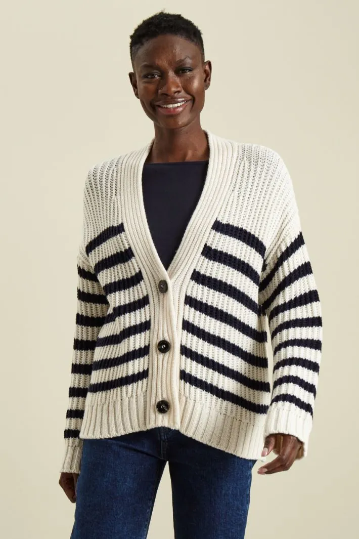 Cardigan in maglia di lana