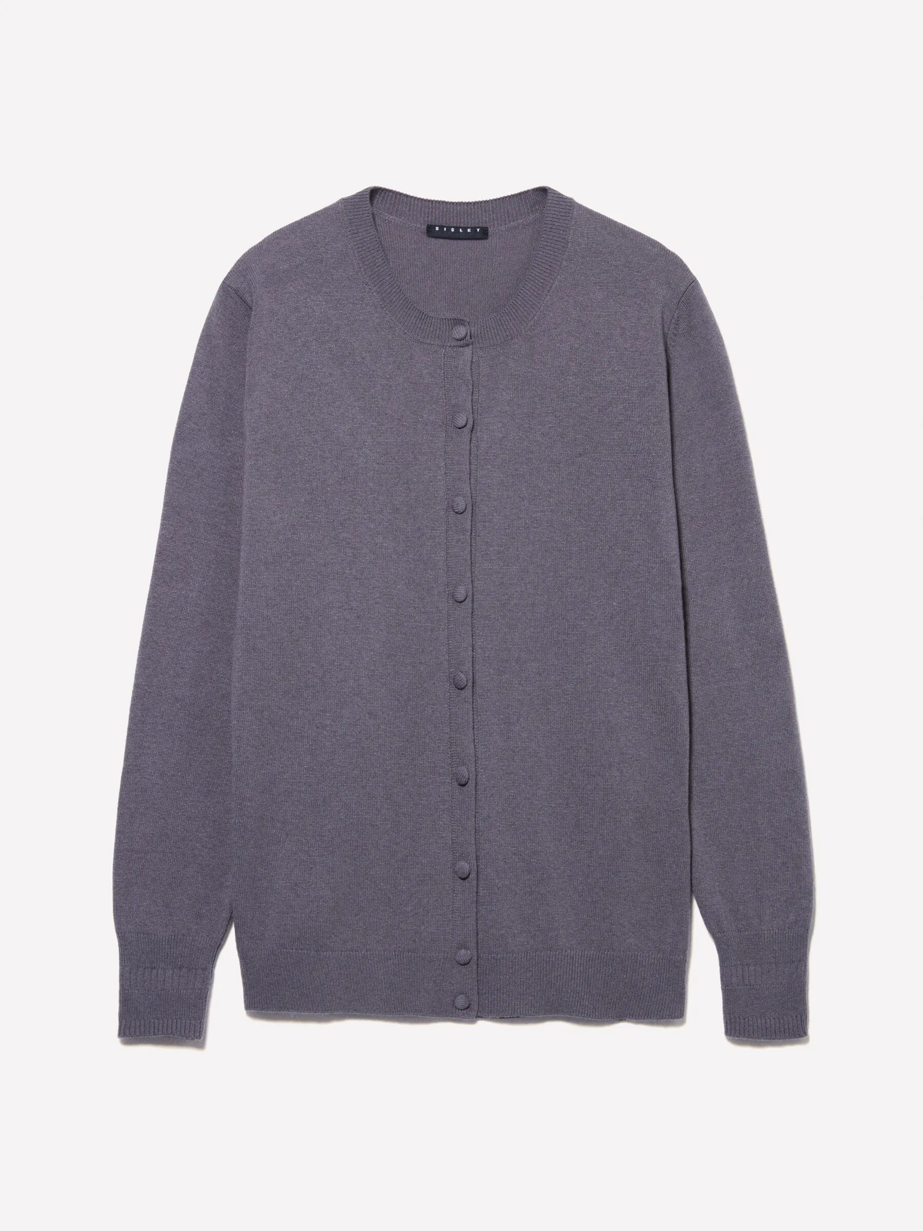 Cardigan in maglia grigio scuro