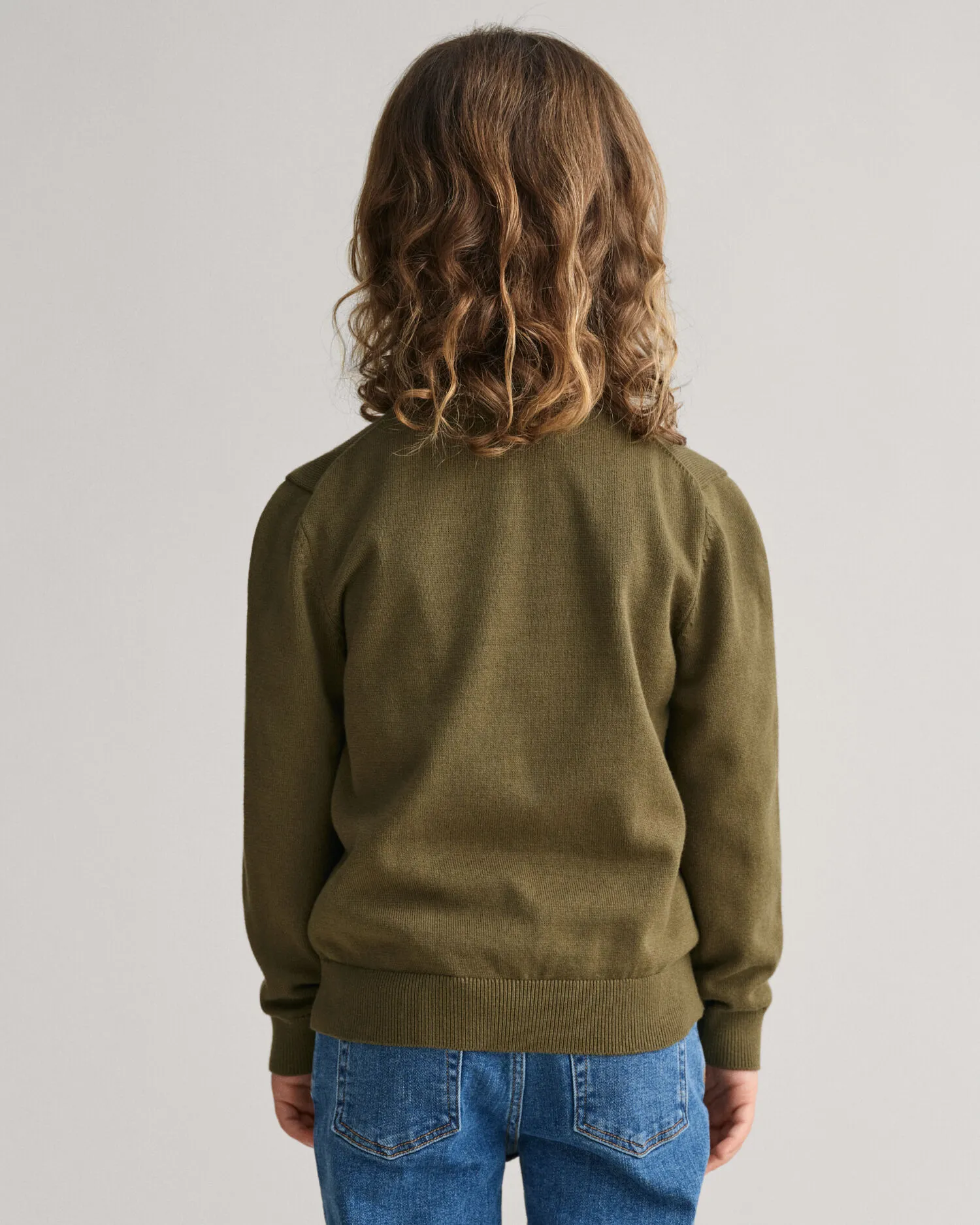 Cardigan Shield in cotone con zip Kids    