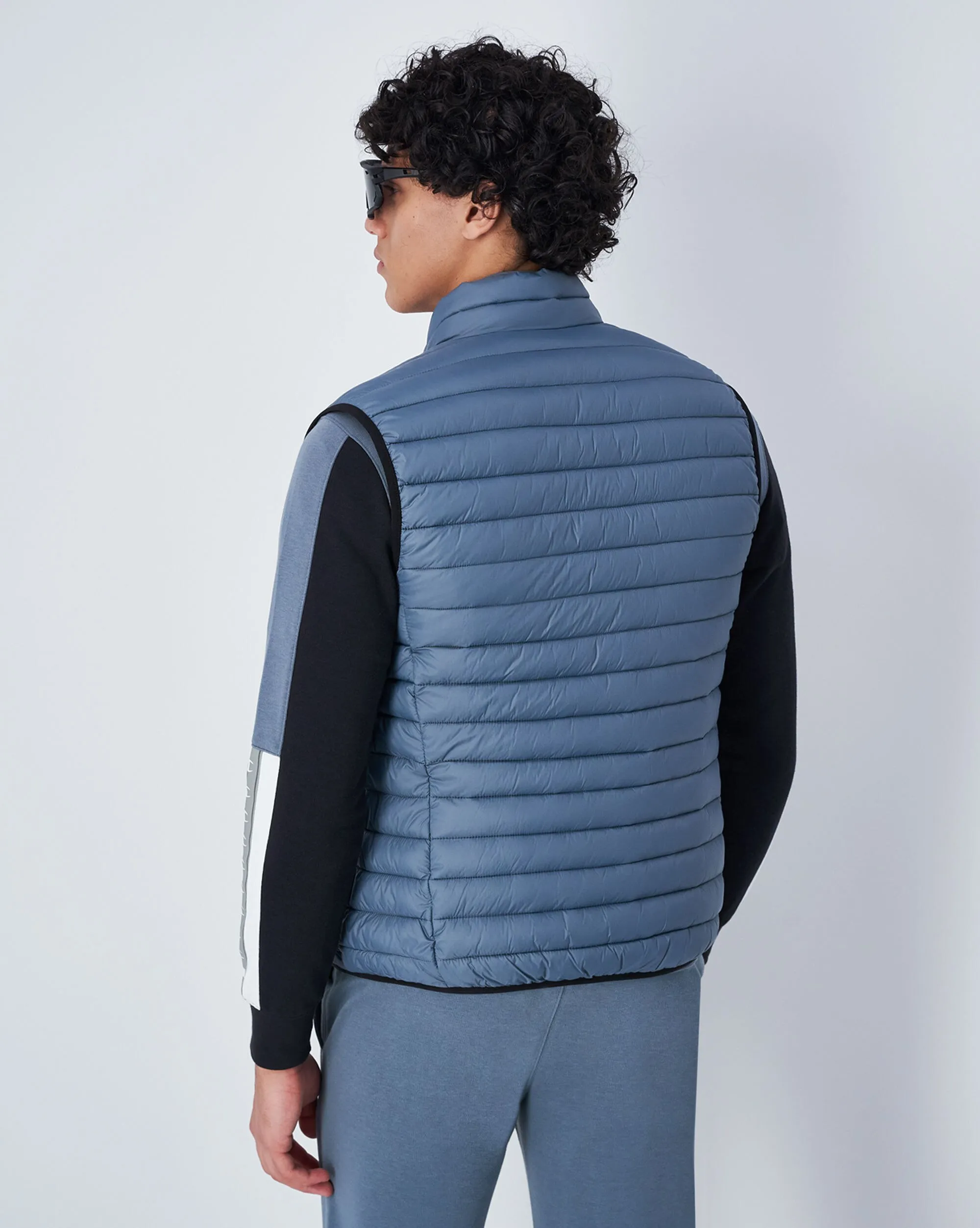 Champion Gilet Imbottito Con Logo Blu Uomo