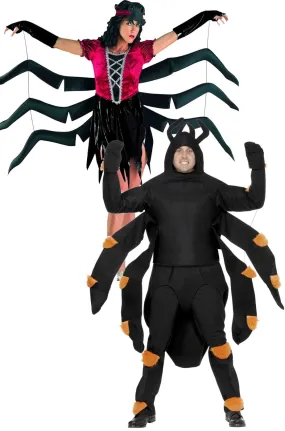 Coppia di costumi Halloween i ragni