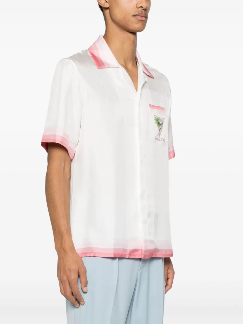 Cuban Collar Short Sleeve Shirt