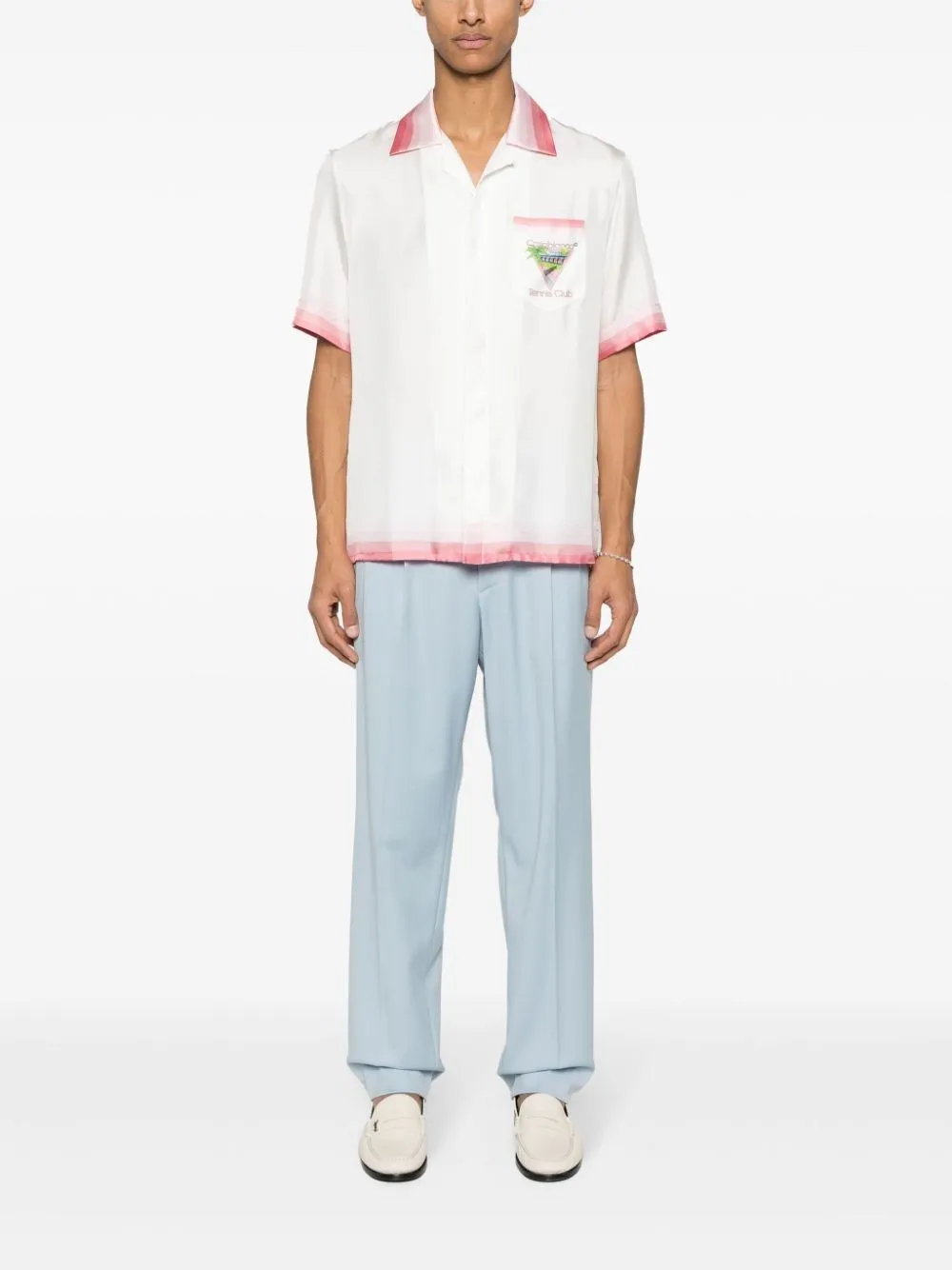 Cuban Collar Short Sleeve Shirt