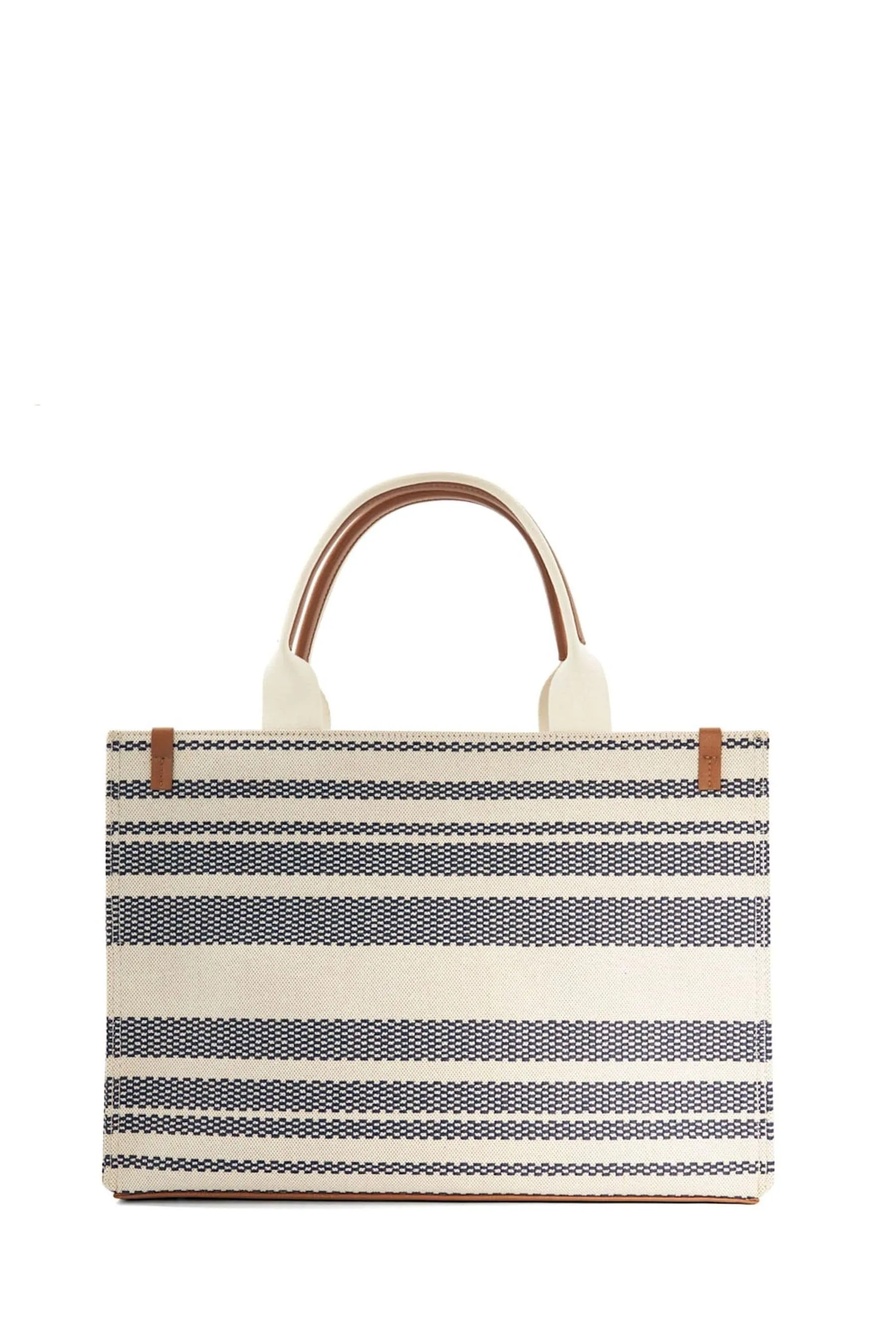 Dune London - Deltra - Borsa tote grande in tela con A righe