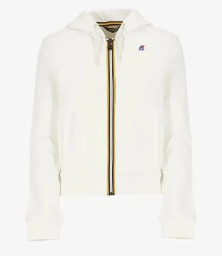 Felpa Donna K-Way Deline K8121MW XRE Bianco
