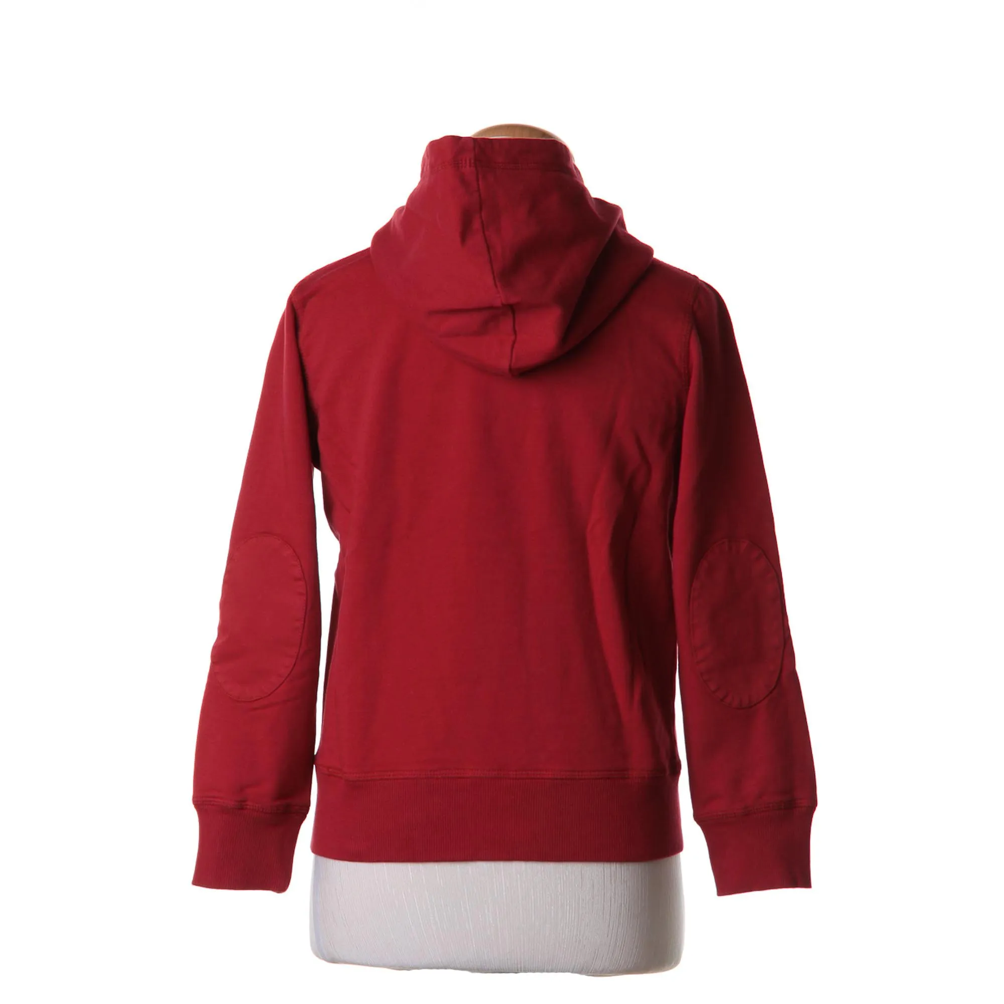 Felpa Rosso Bordeaux Con Cappuccio