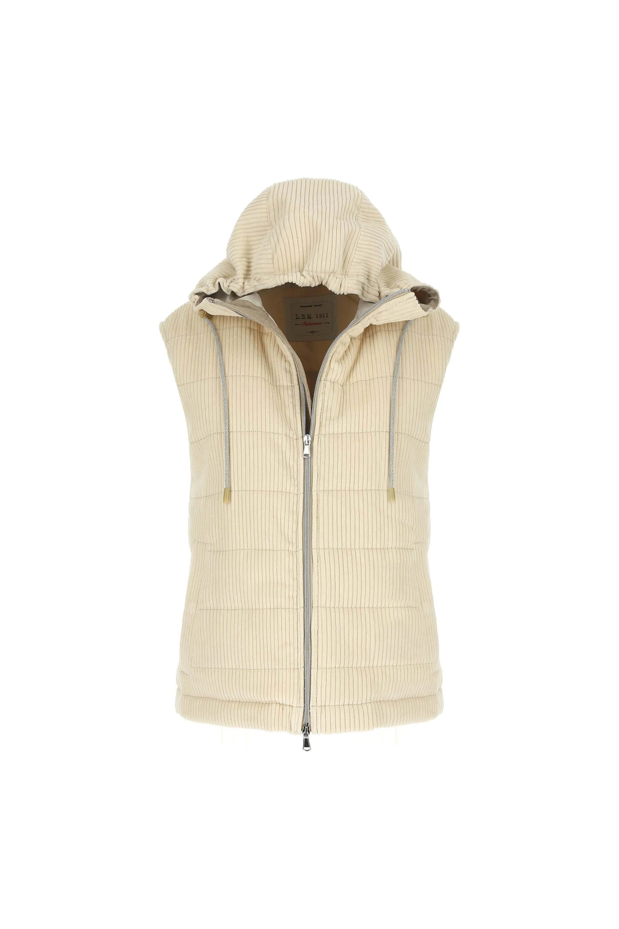 Gilet imbottito bianco avorio