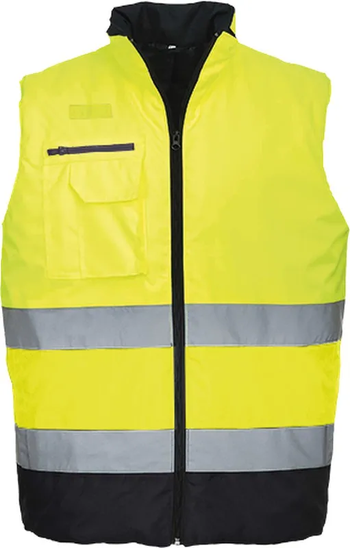 Gilet imbottito bicolore Hi-Vis