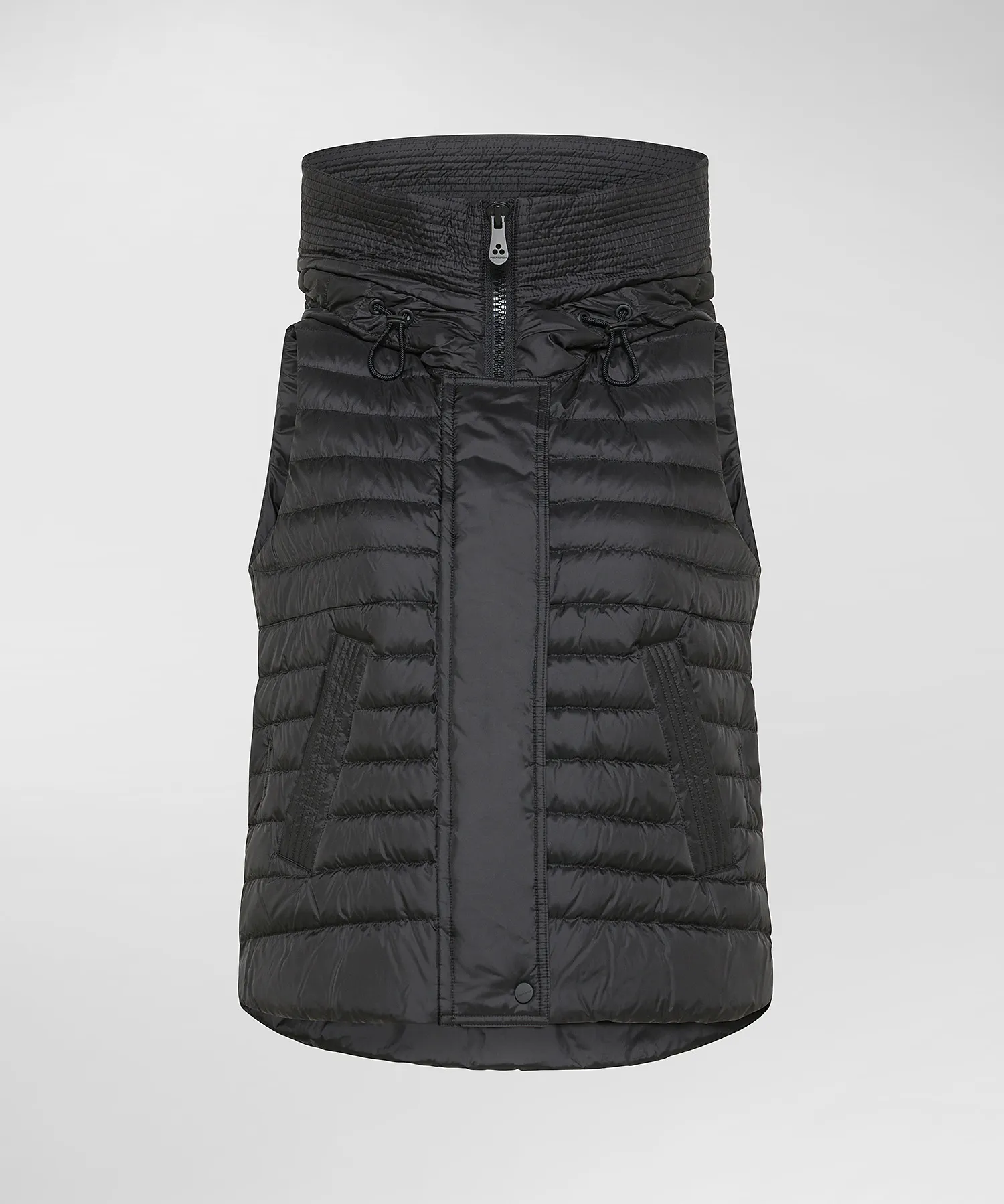 Gilet imbottito con ampio cappuccio