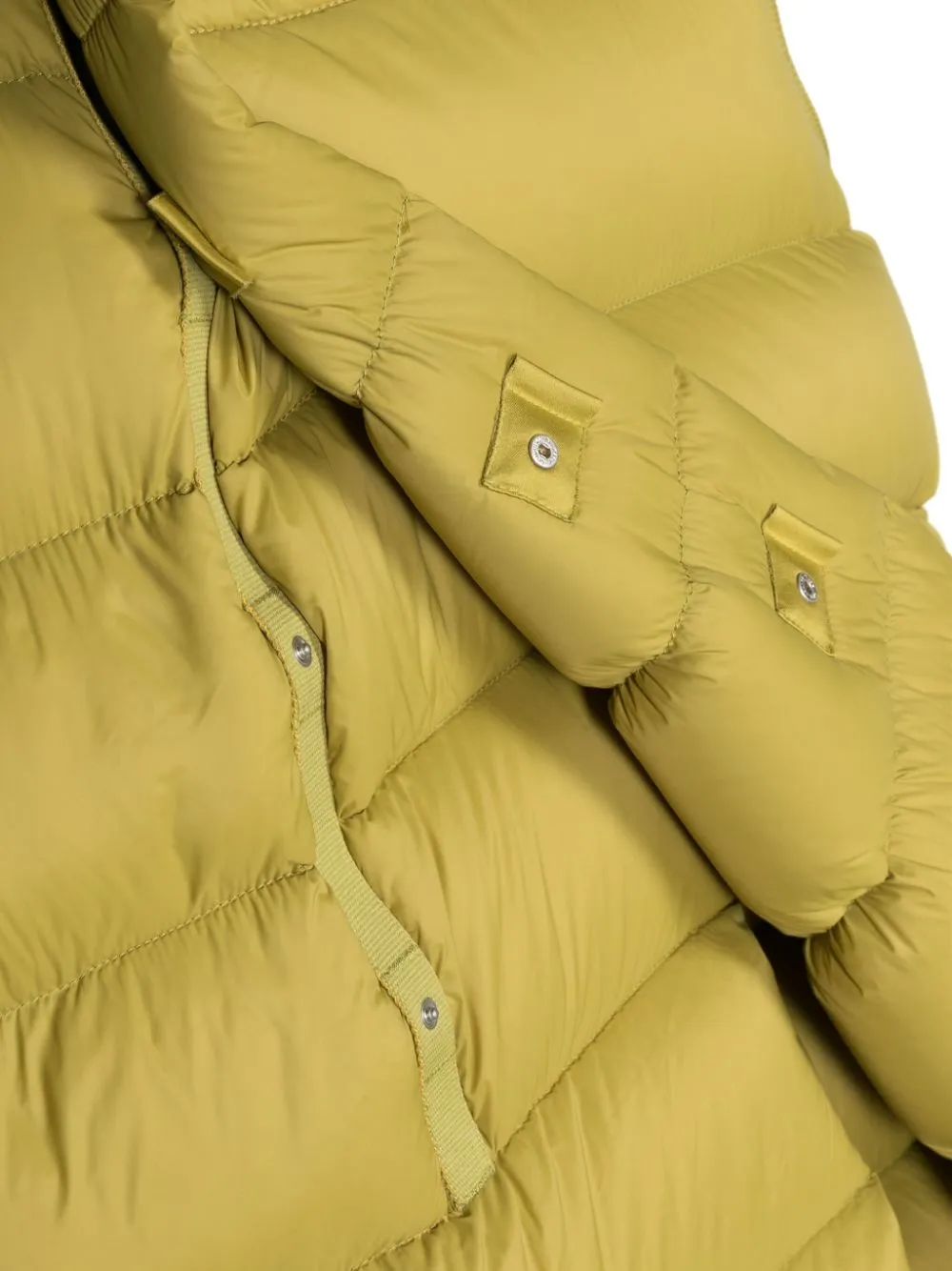 Gilet imbottito con chiusura decentrata in verde oliva - bambino