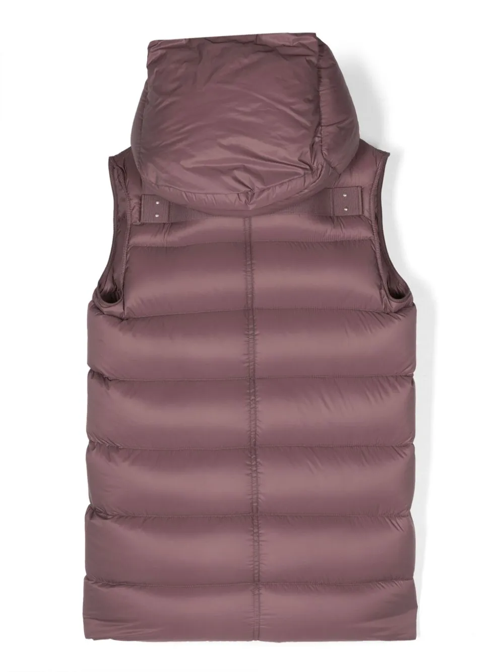 Gilet imbottito con chiusura decentrata in viola - bambino