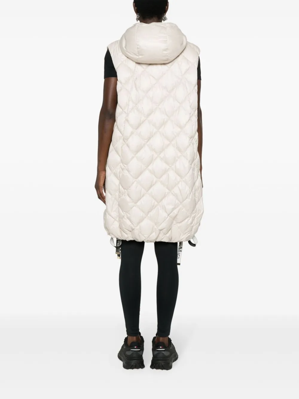 Gilet imbottito sisoft in beige - donna