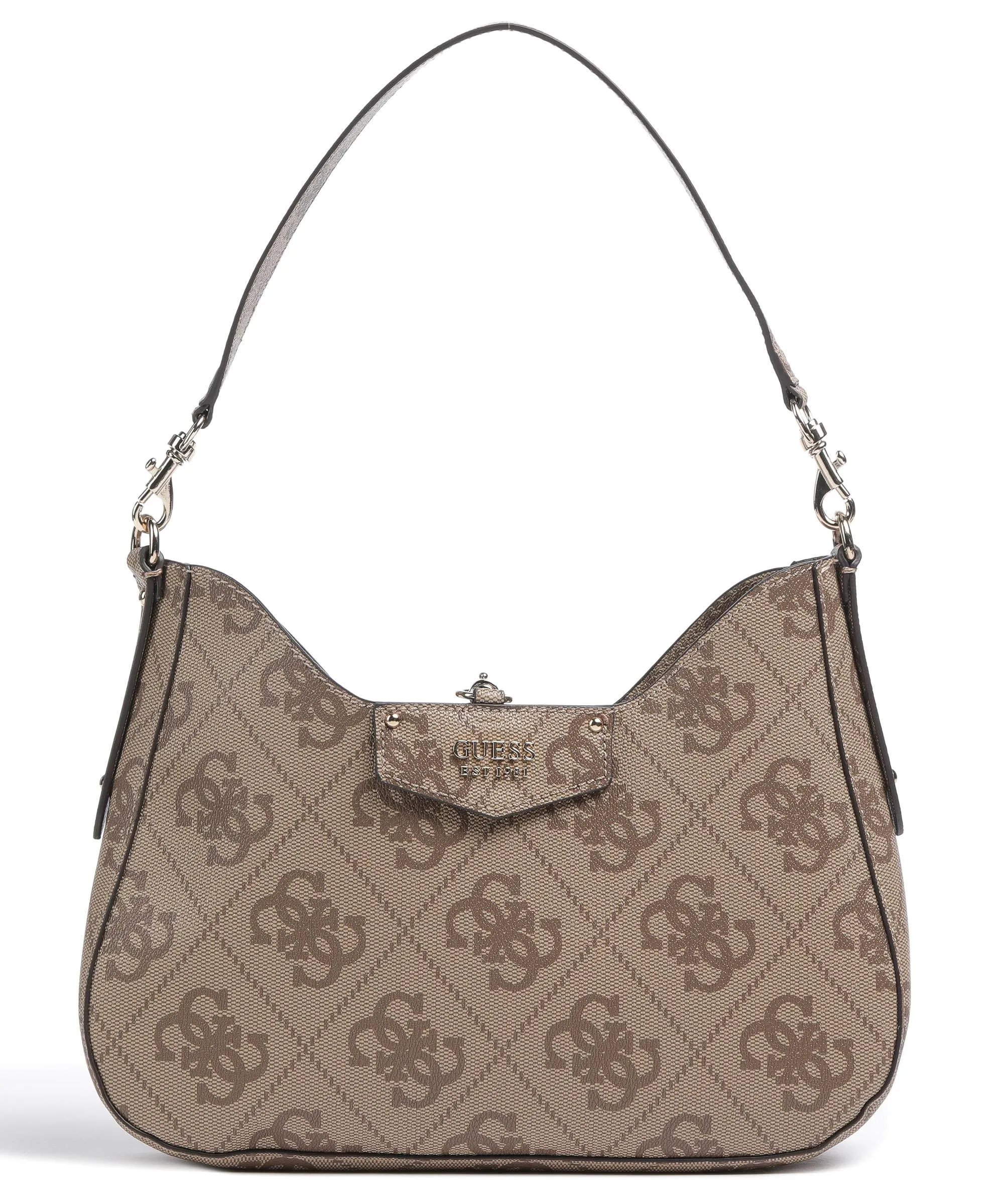  Guess Brenton Eco Borsa a spalla pelle sintetica beige  