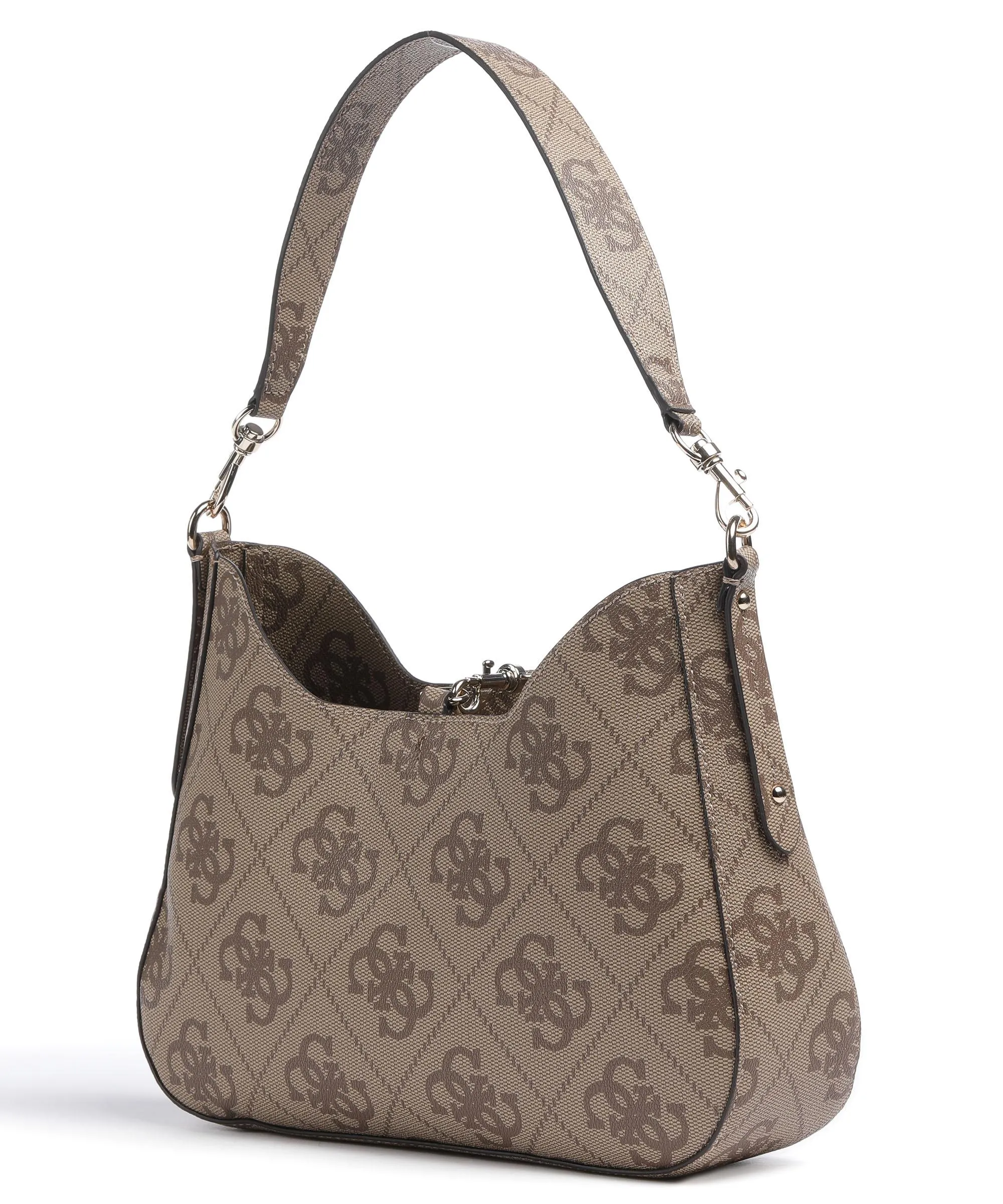 Guess Brenton Eco Borsa a spalla pelle sintetica beige  