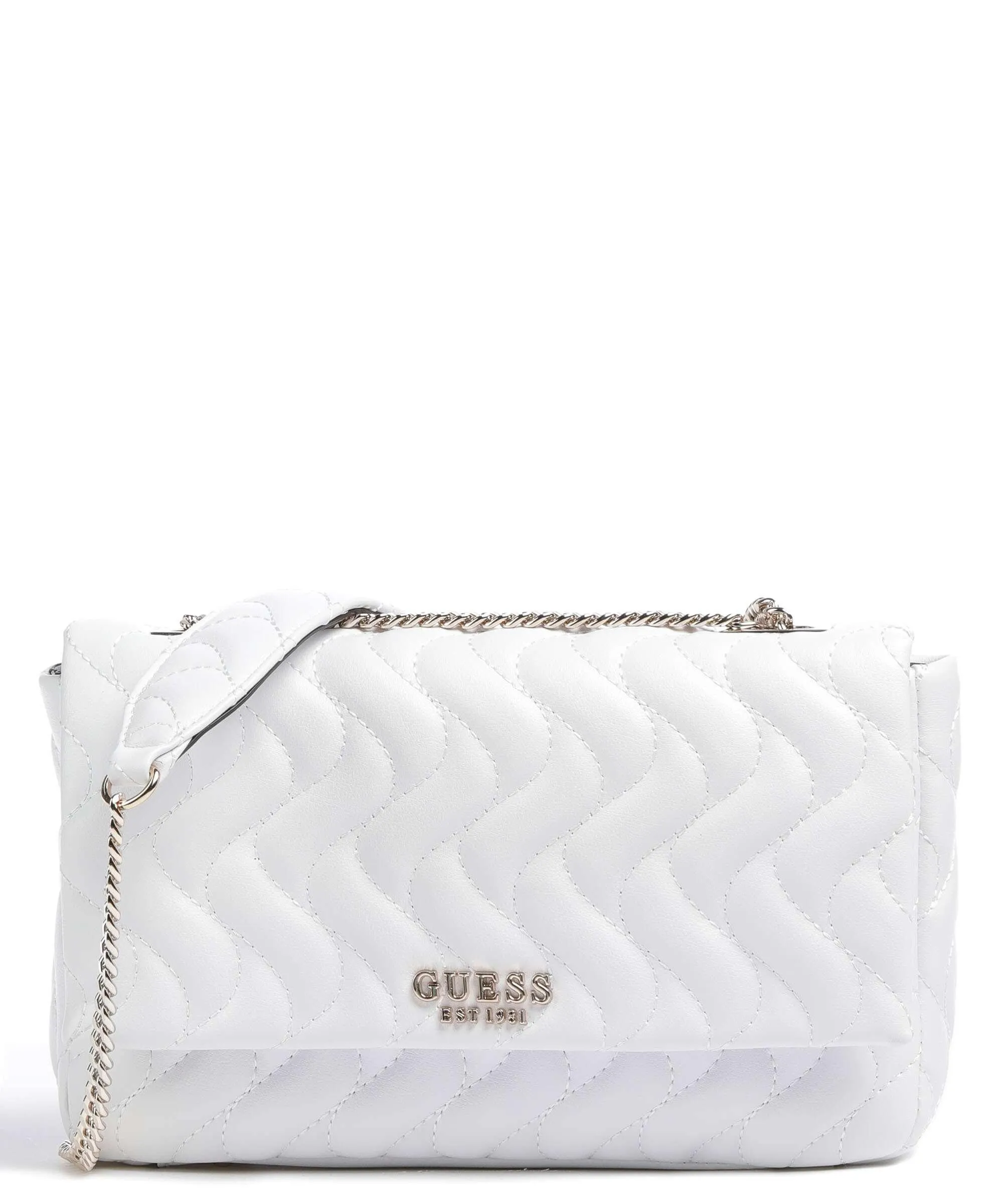  Guess Mai Eco Borsa a spalla pelle sintetica bianco  