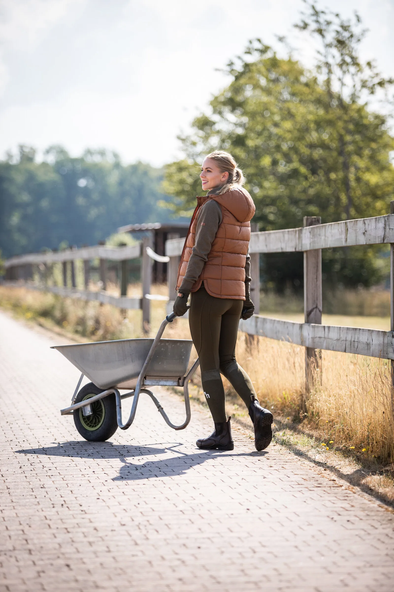 Horze Anne Gilet imbottito da equitazione per donna