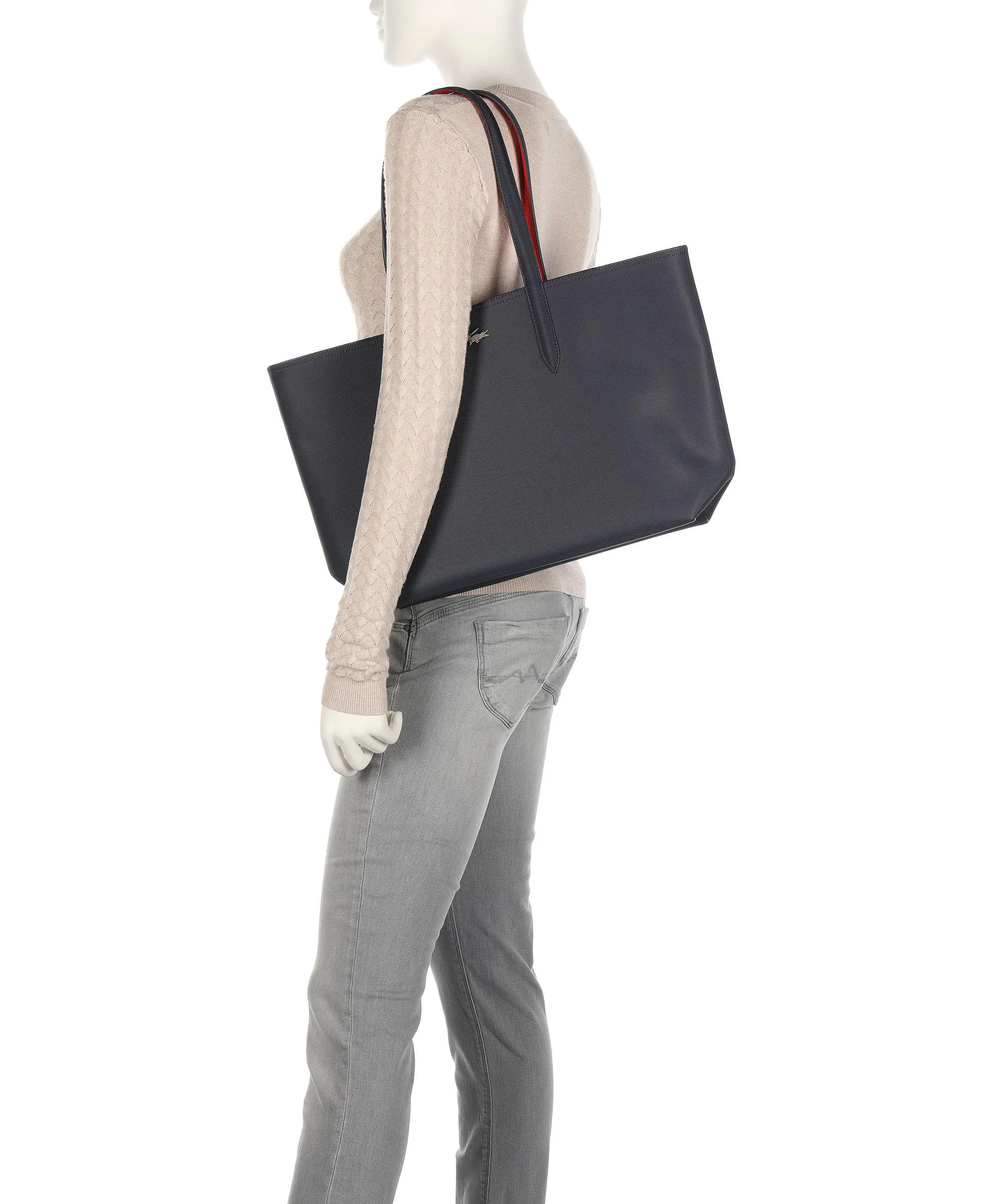  Lacoste Anna Borsa shopper plastica blu scuro  
