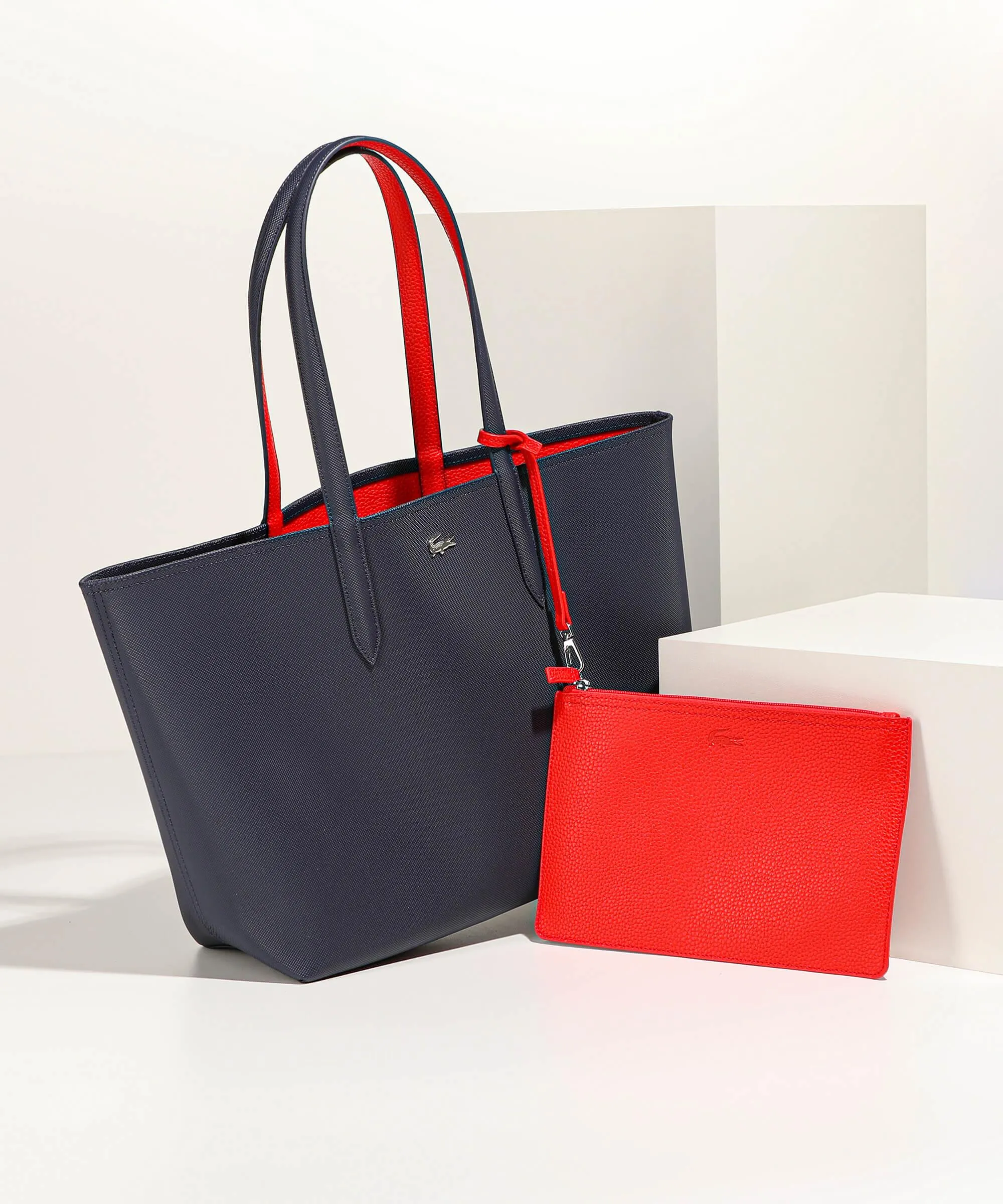  Lacoste Anna Borsa shopper plastica blu scuro  