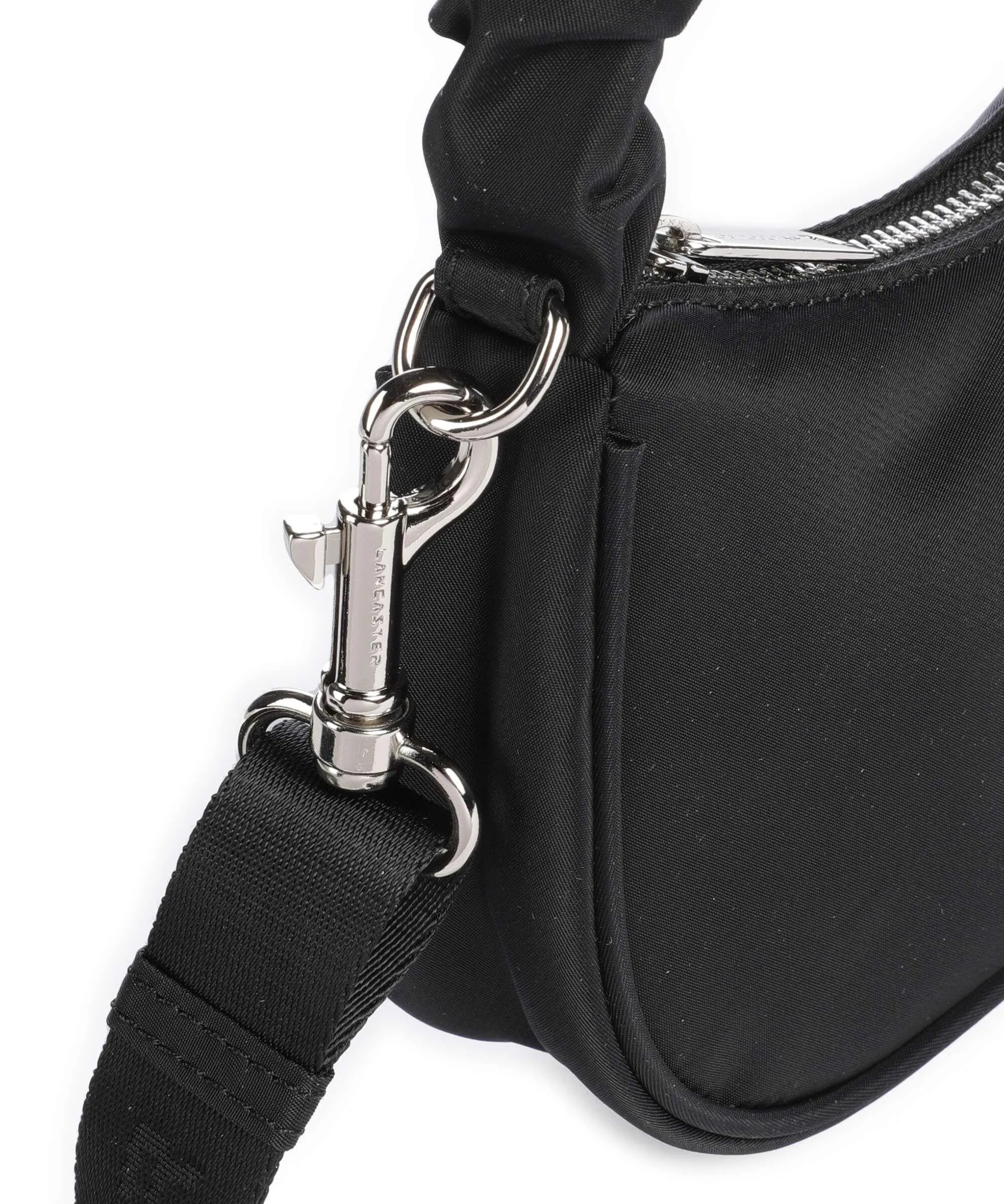  Lancaster Basic Chouchou Borsa a tracolla nylon nero  