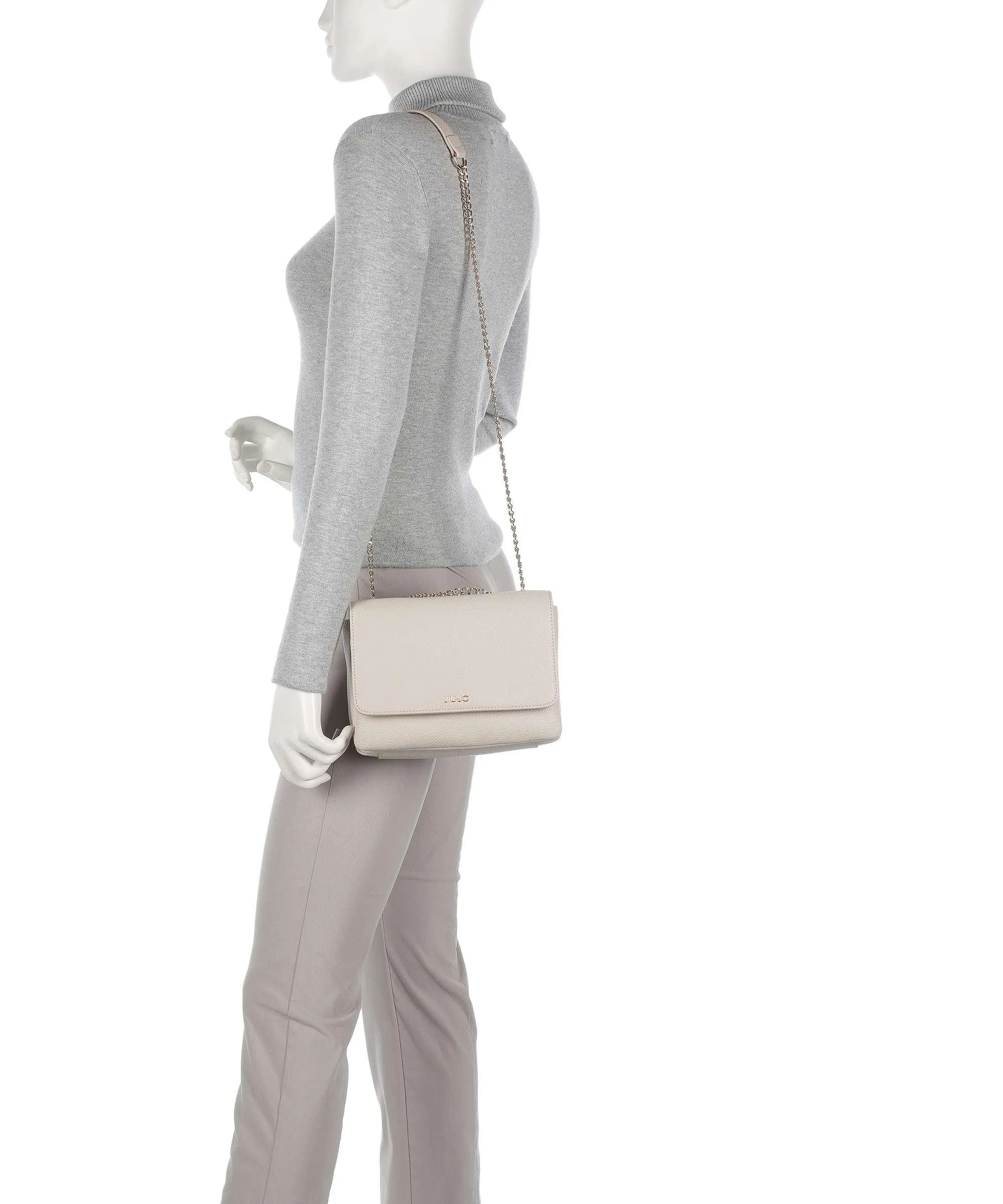  Liu Jo Caliwen Borsa a spalla pelle sintetica beige  