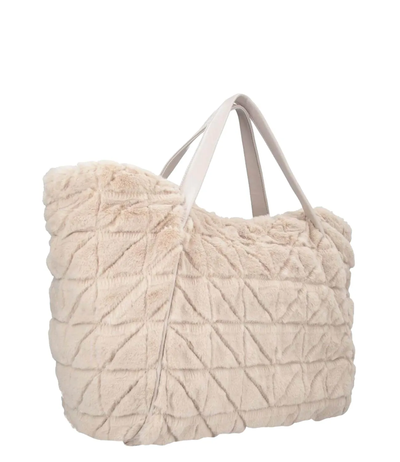 LIU-JO Liu Jo borsa in ecopelliccia champagne donna