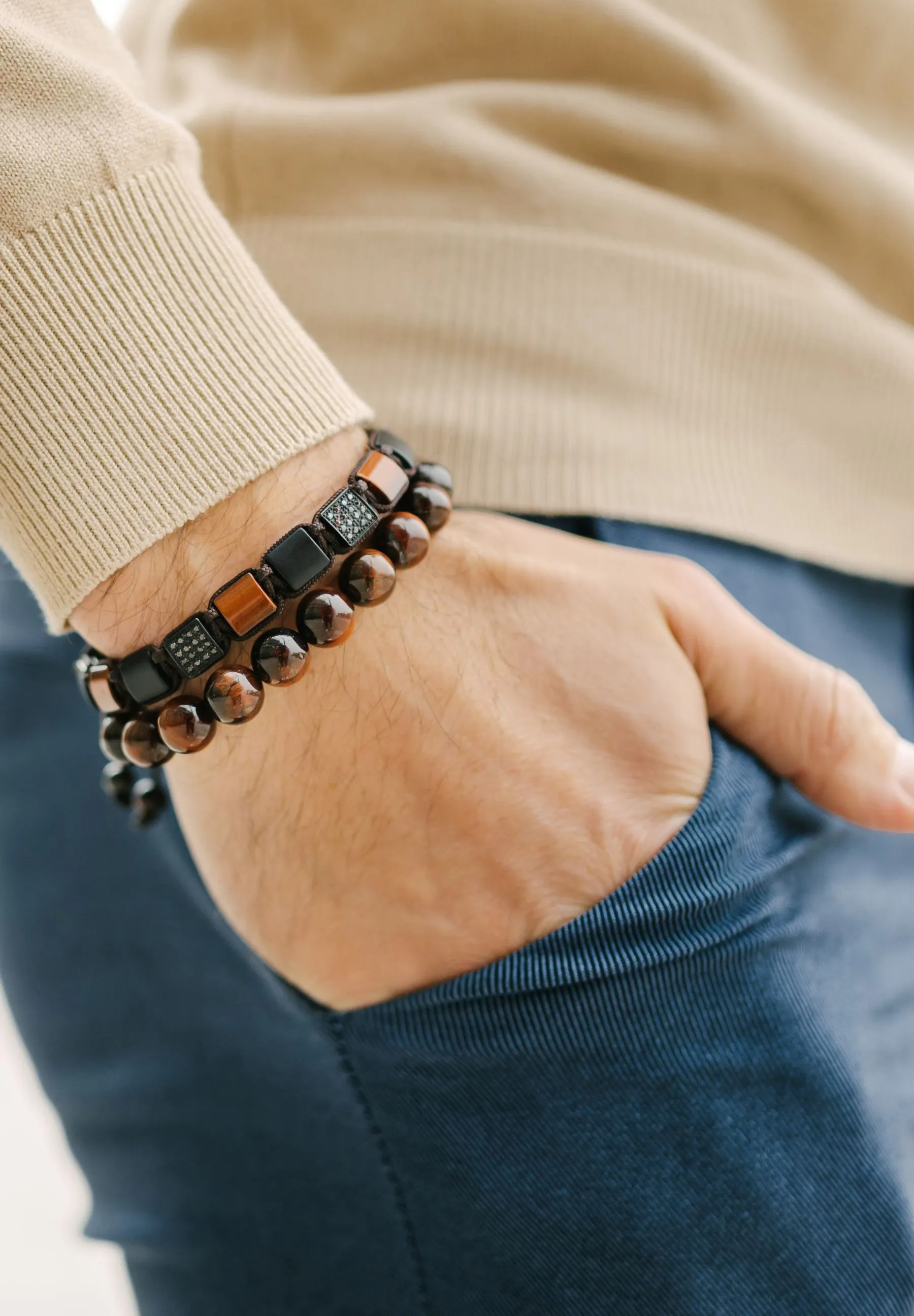 LUXURY FLAT BEAD - Bracciale