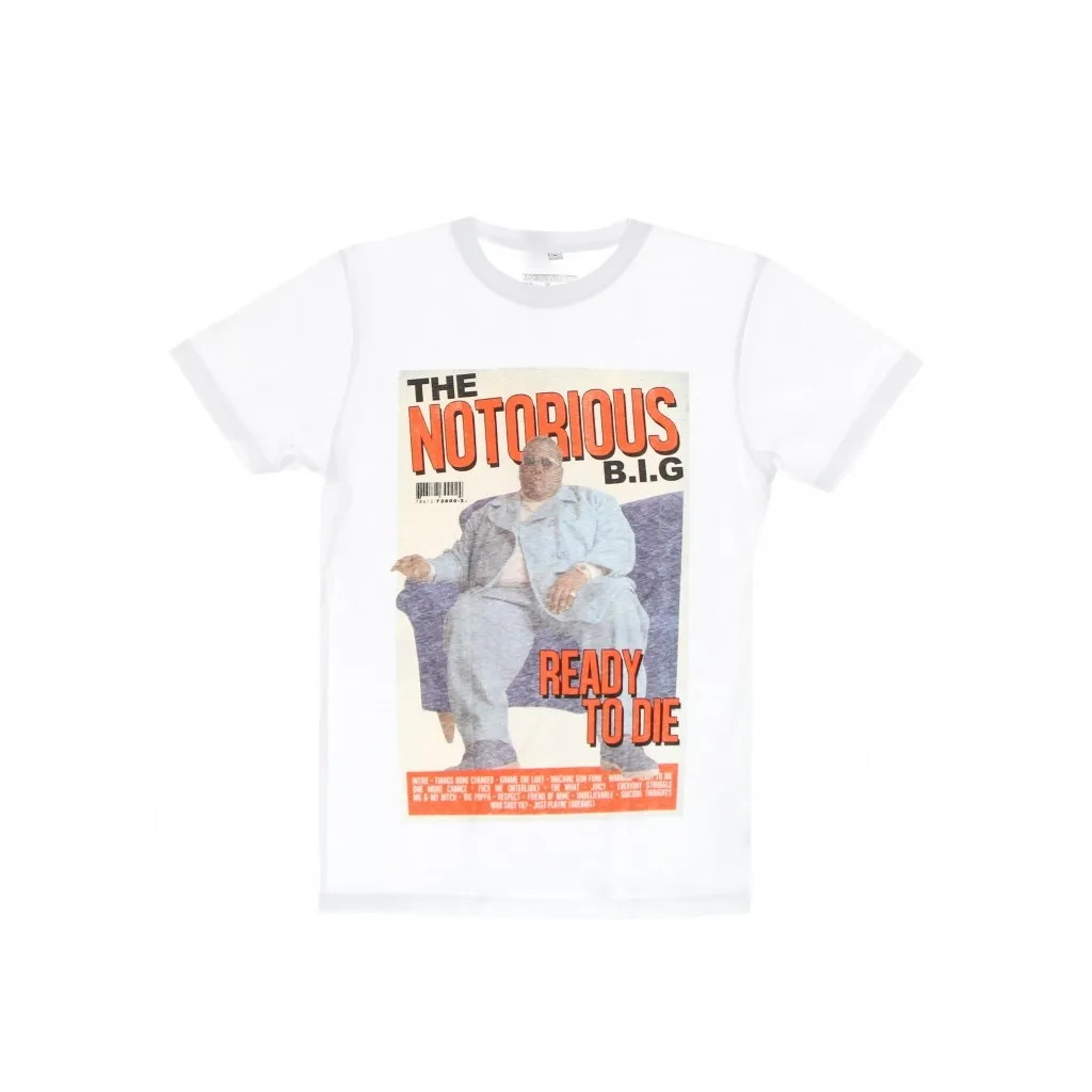 maglietta uomo biggie magazine cover tee WHITE