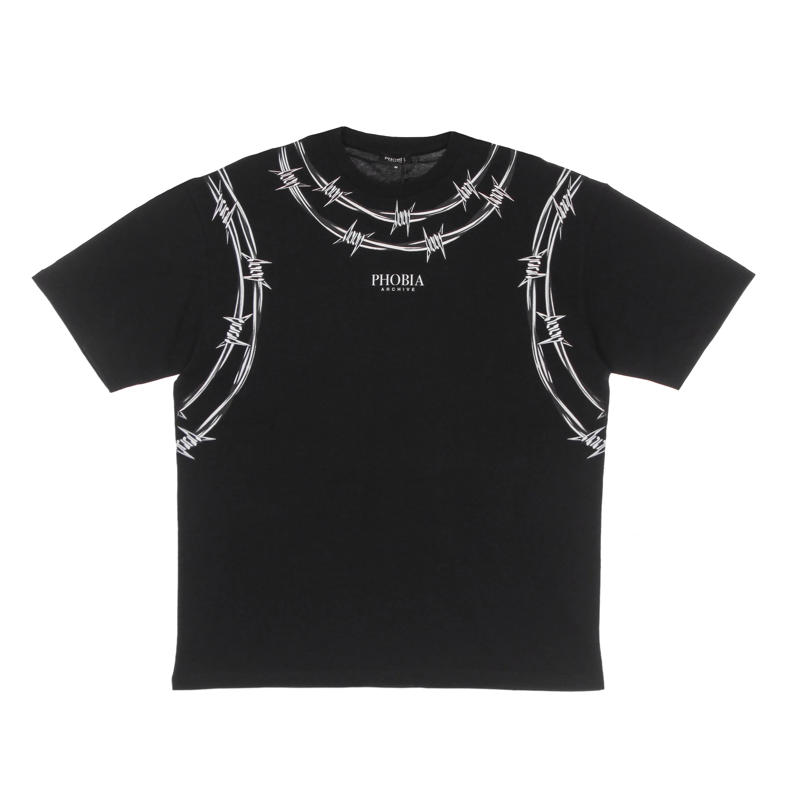 Maglietta Uomo Black Barbed Wire Tee Black