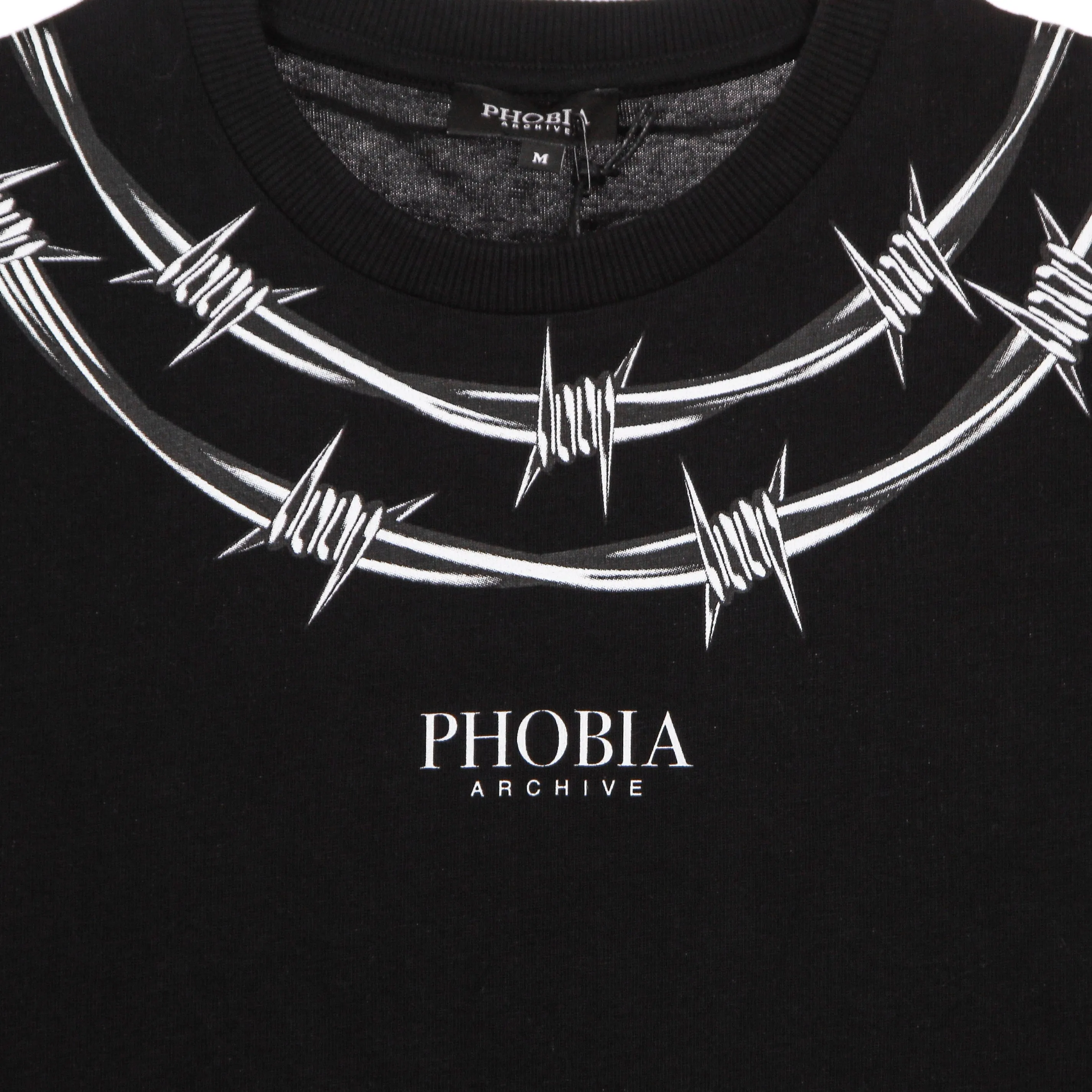 Maglietta Uomo Black Barbed Wire Tee Black
