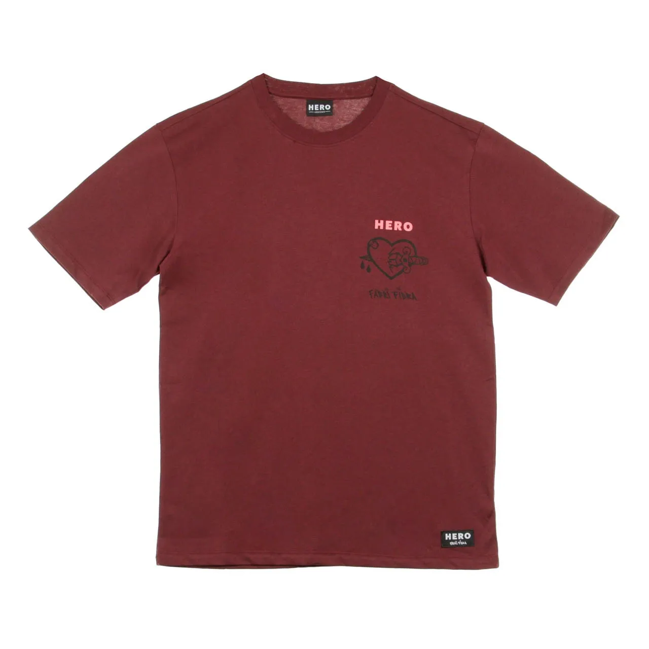 Maglietta Uomo Tee Fucktheromance X Fabri Fibra Bordeaux