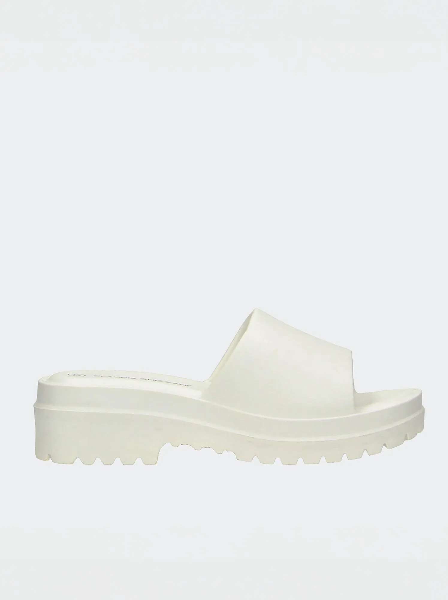 Mules con tacco tassellato - BIANCO