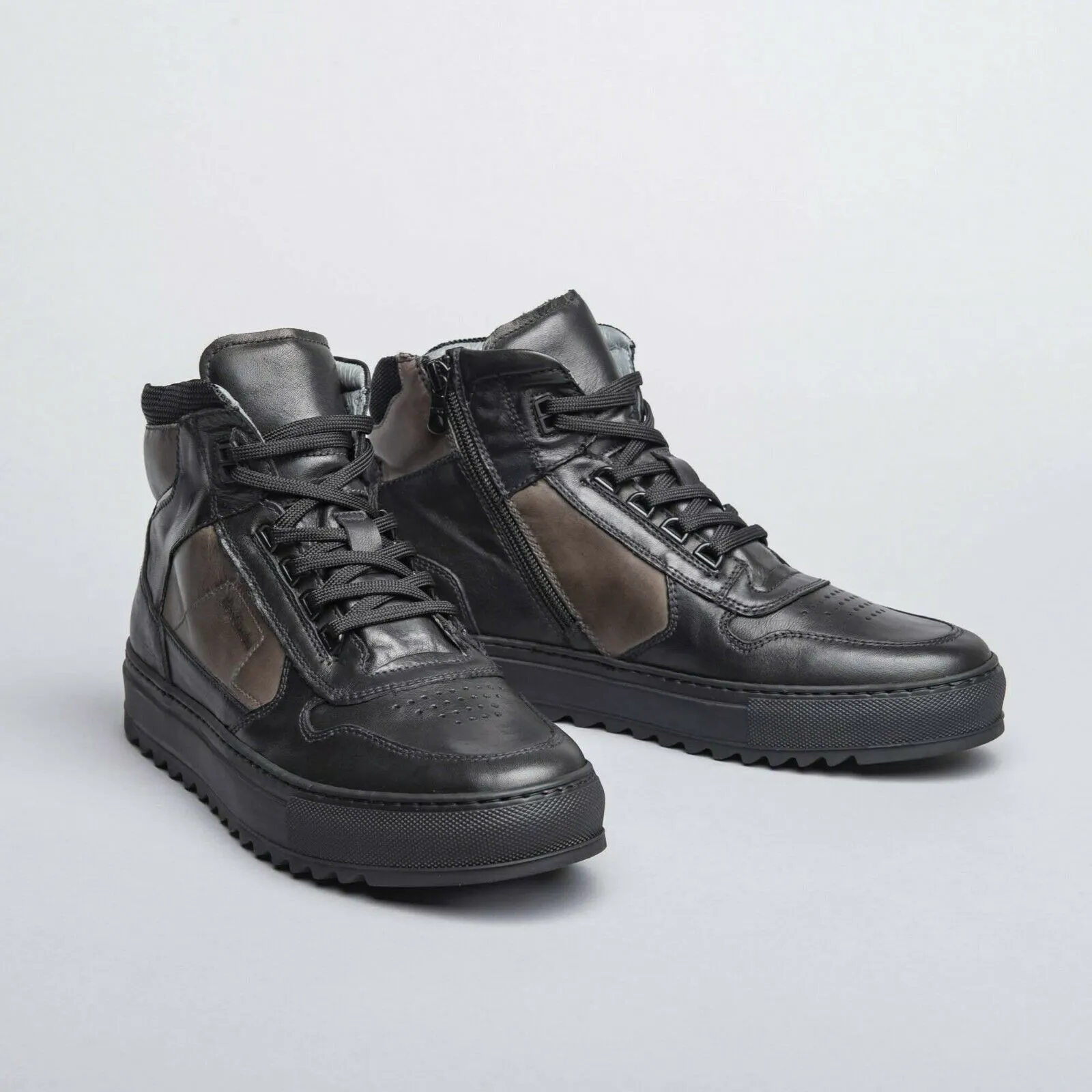 NeroGiardini - Art. I001832U 100 - sneakers alte - colore nero