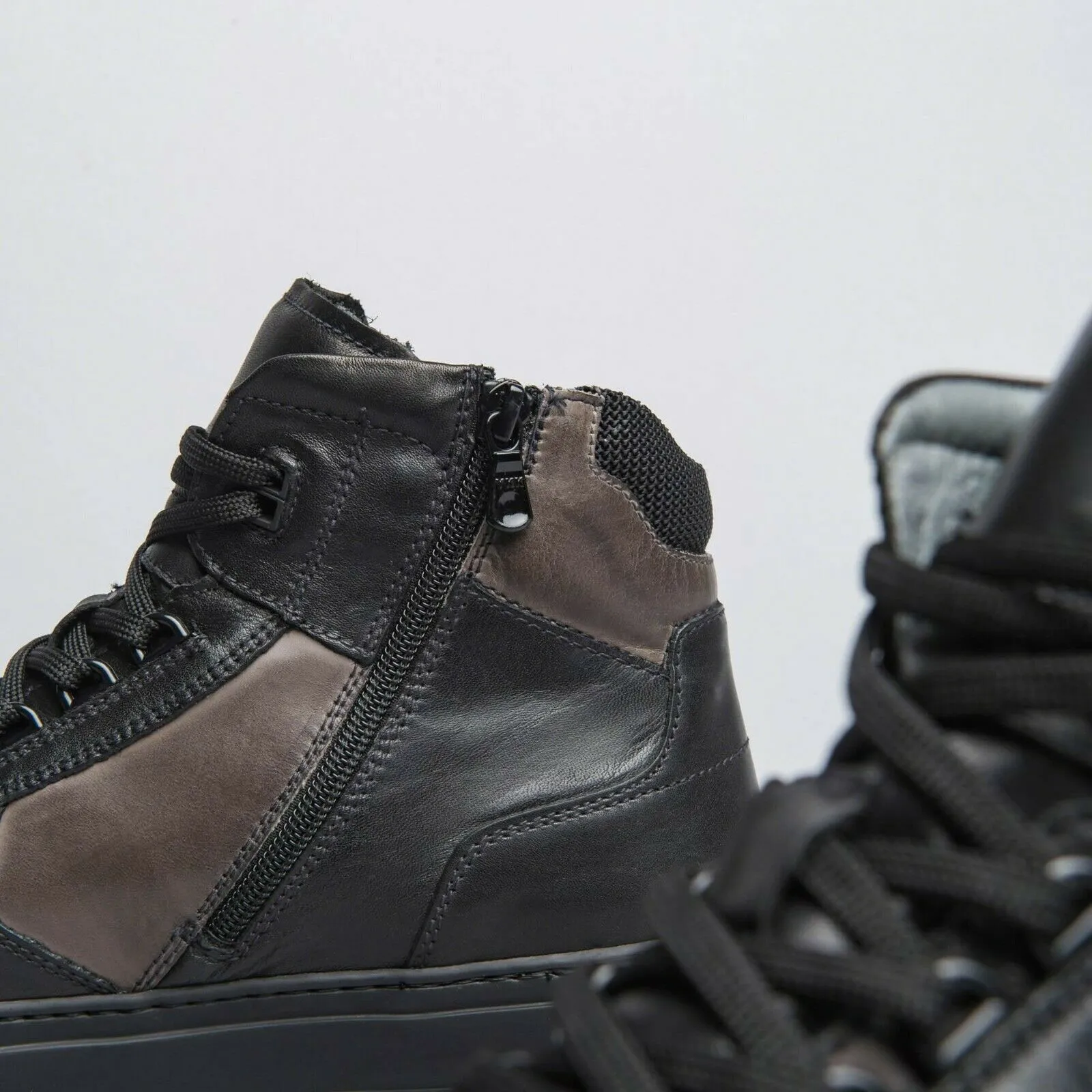 NeroGiardini - Art. I001832U 100 - sneakers alte - colore nero