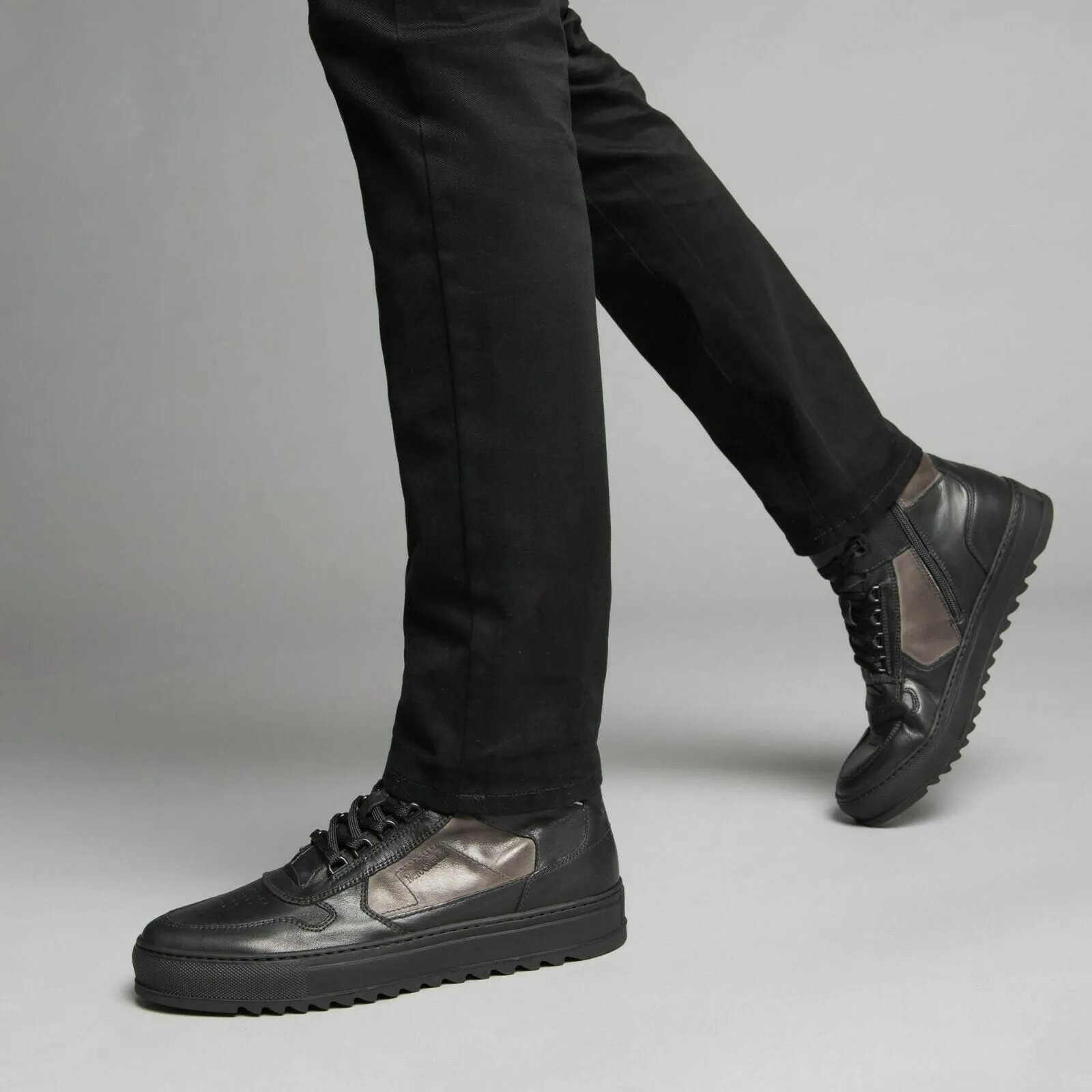 NeroGiardini - Art. I001832U 100 - sneakers alte - colore nero